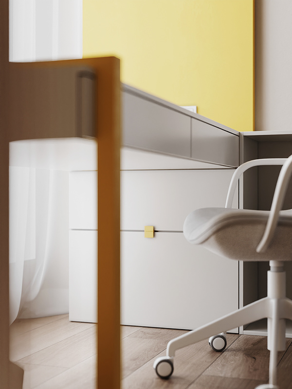 96.61㎡简约风公寓设计 回归家的质朴与纯粹            
            -42