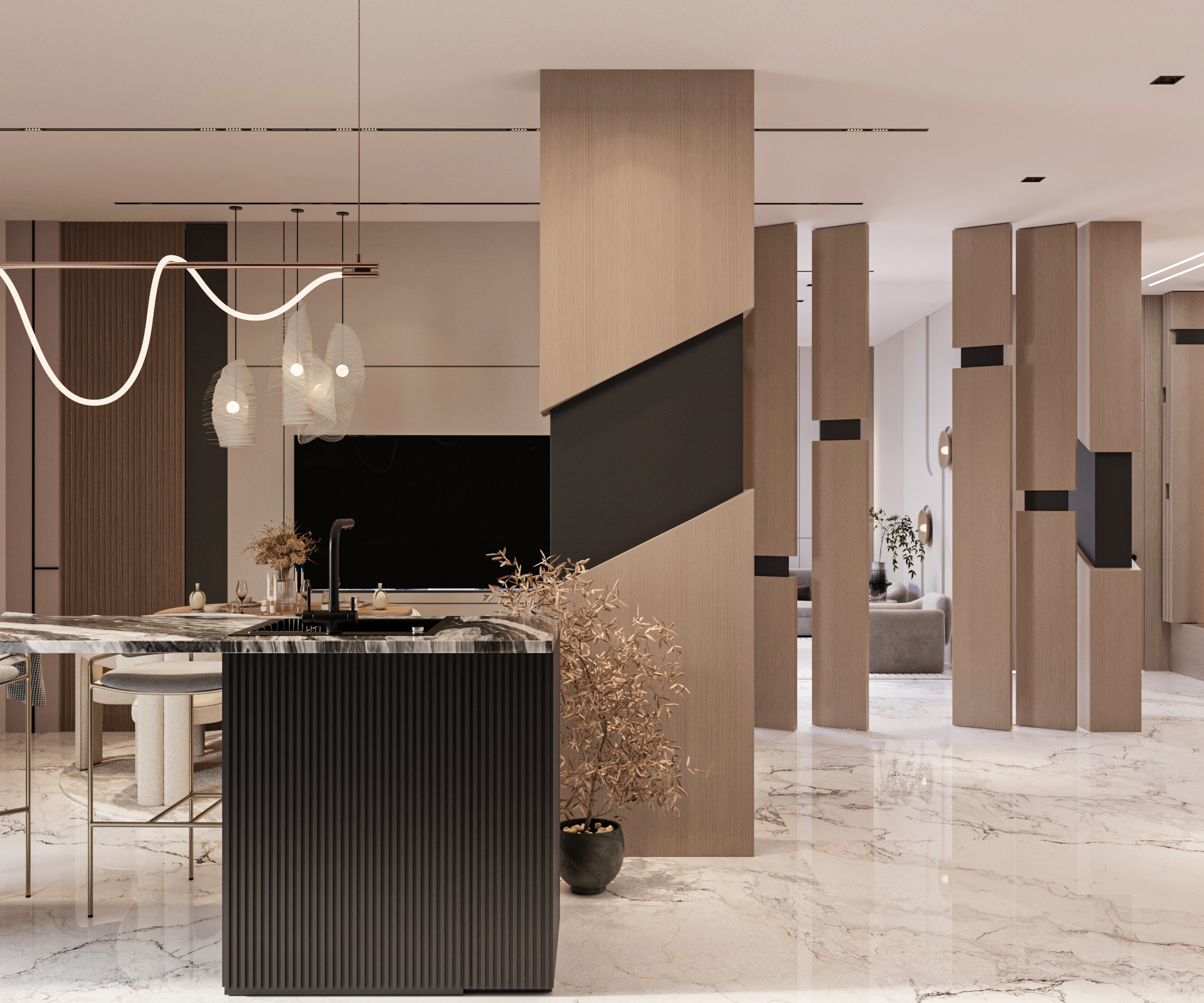 MAJLIS AND RECEPTION AND KITCHEN-13