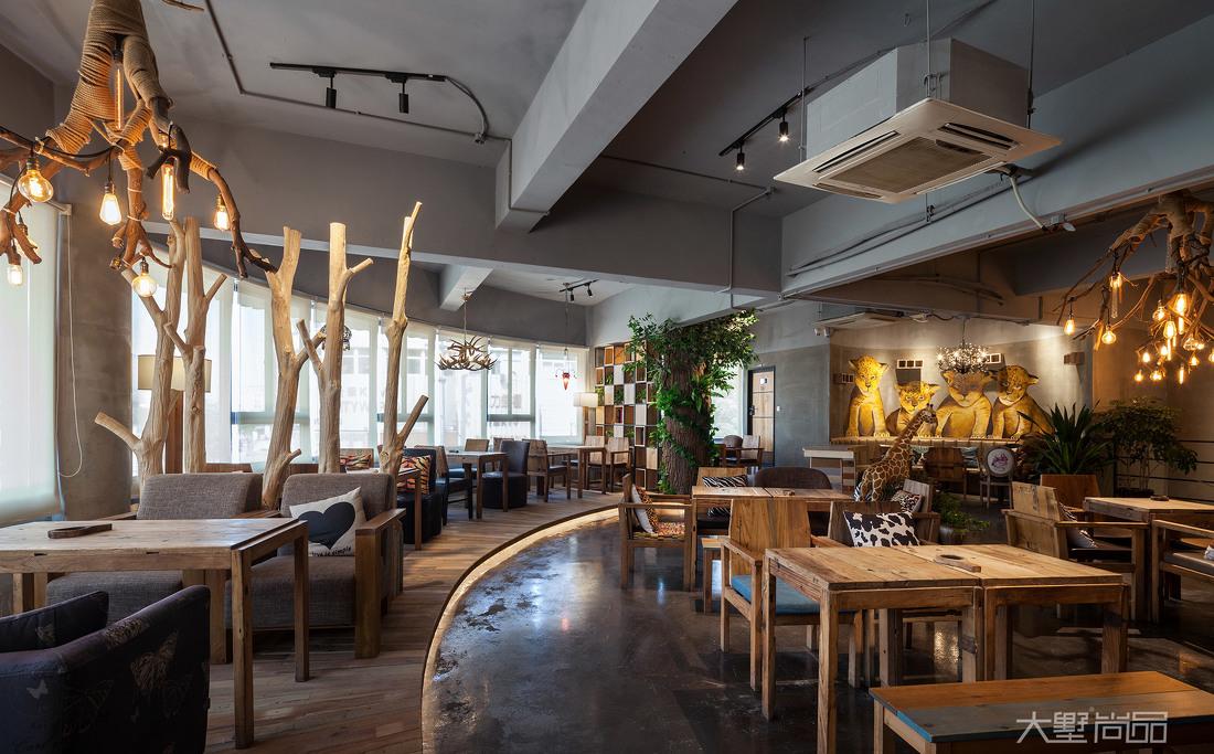 绿意盎然的自然咖啡厅-13