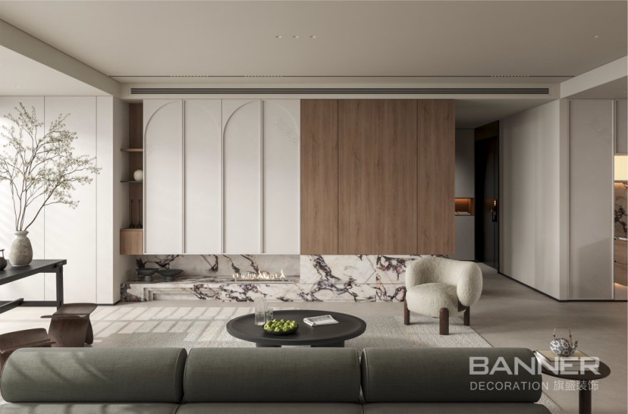 段峰 公园时光 230㎡中古风丨旗盛装饰-19