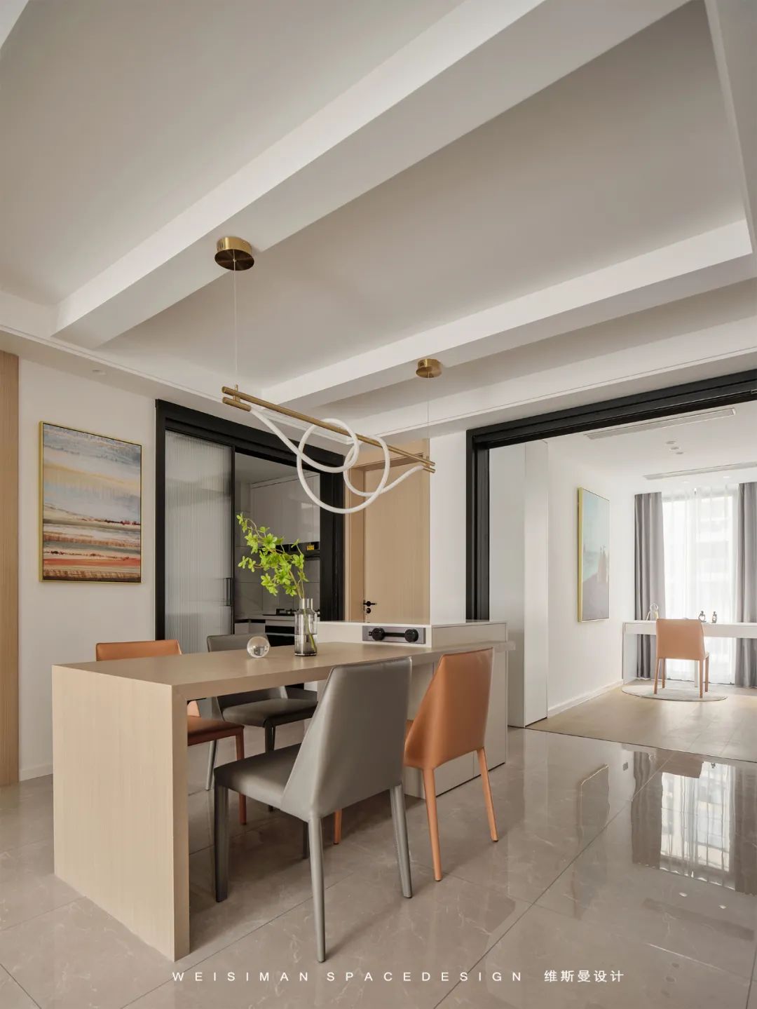 奶油色调的温柔私宅丨苏州维斯曼全案设计-39