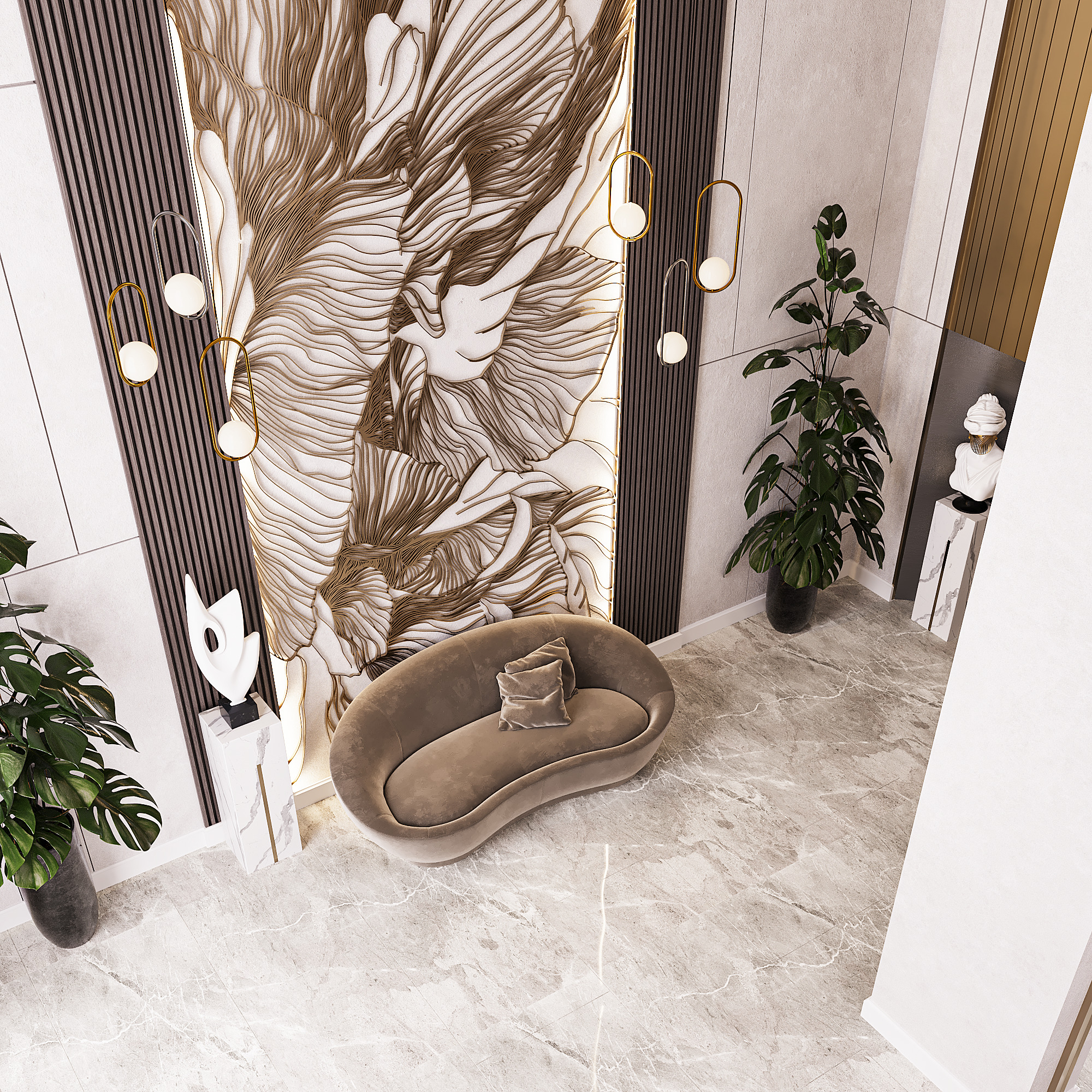 İnterior design of the apartment entrance-5