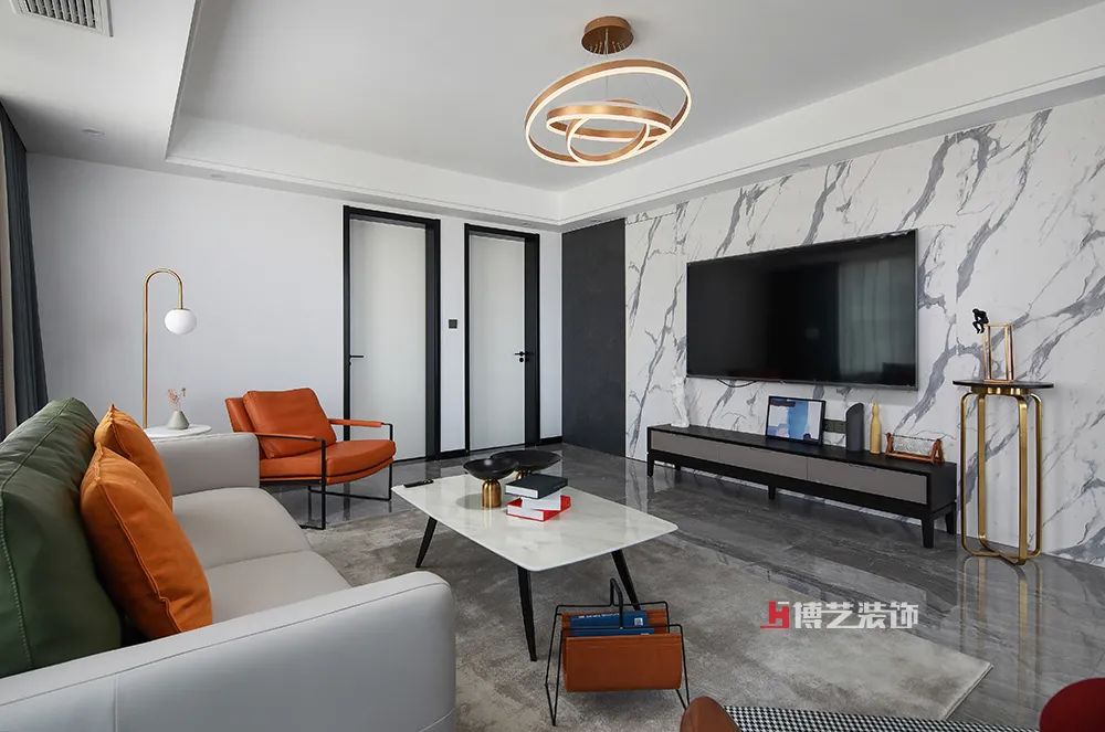 嘉兴中梁壹号院 120㎡现代轻奢浪漫空间-13