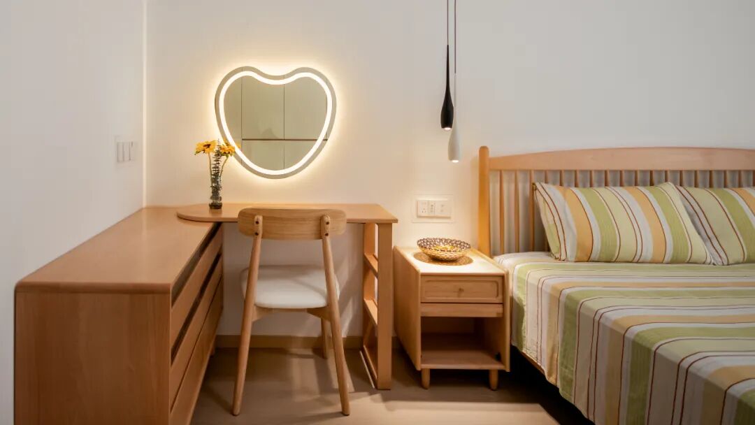 134㎡广州四口之家，巨巨巨温馨的大平层，这套极简原木风直接封神！-152