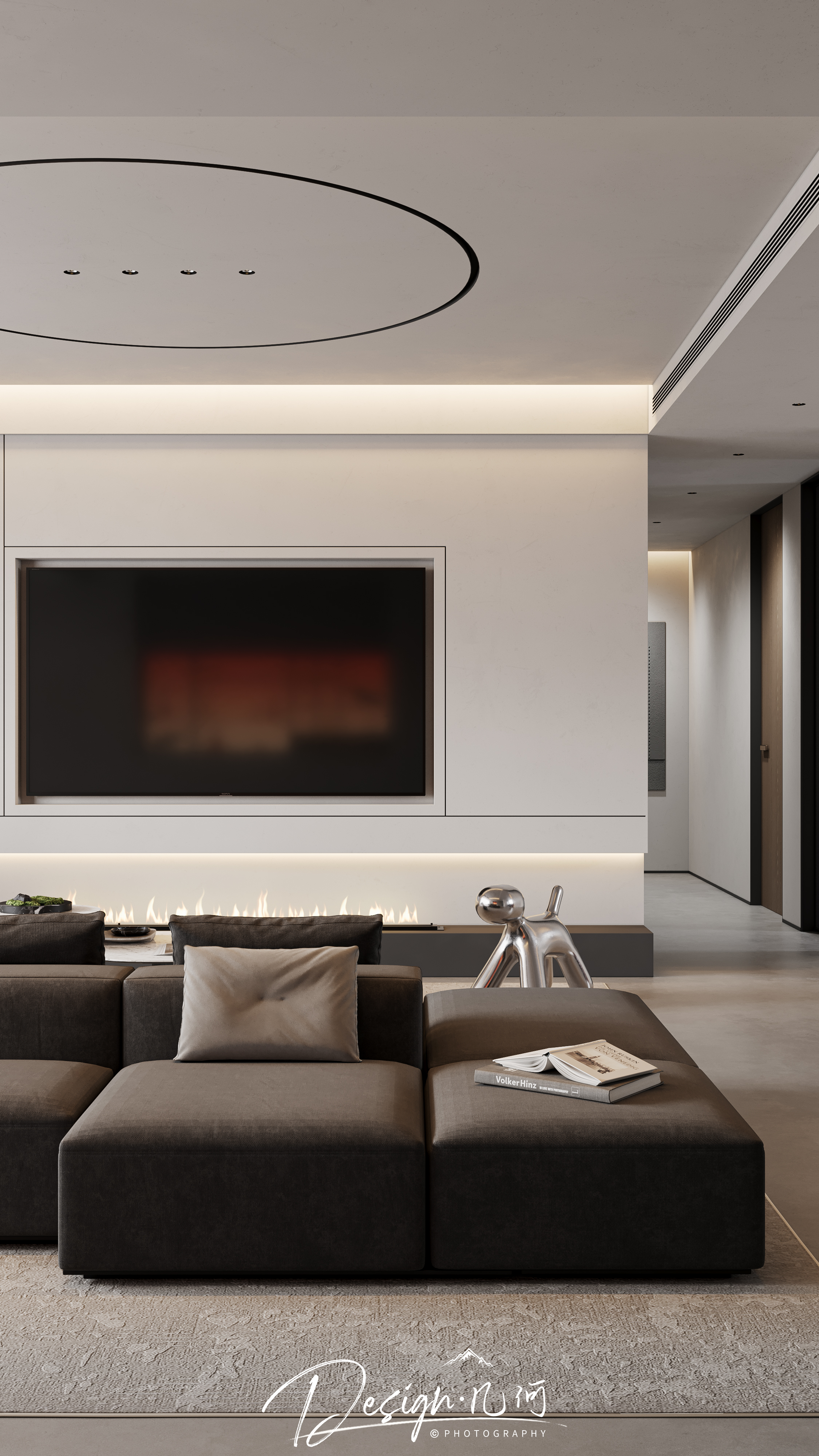 几何空间视觉表现 | 星海国际现代客餐厅（日景）-12