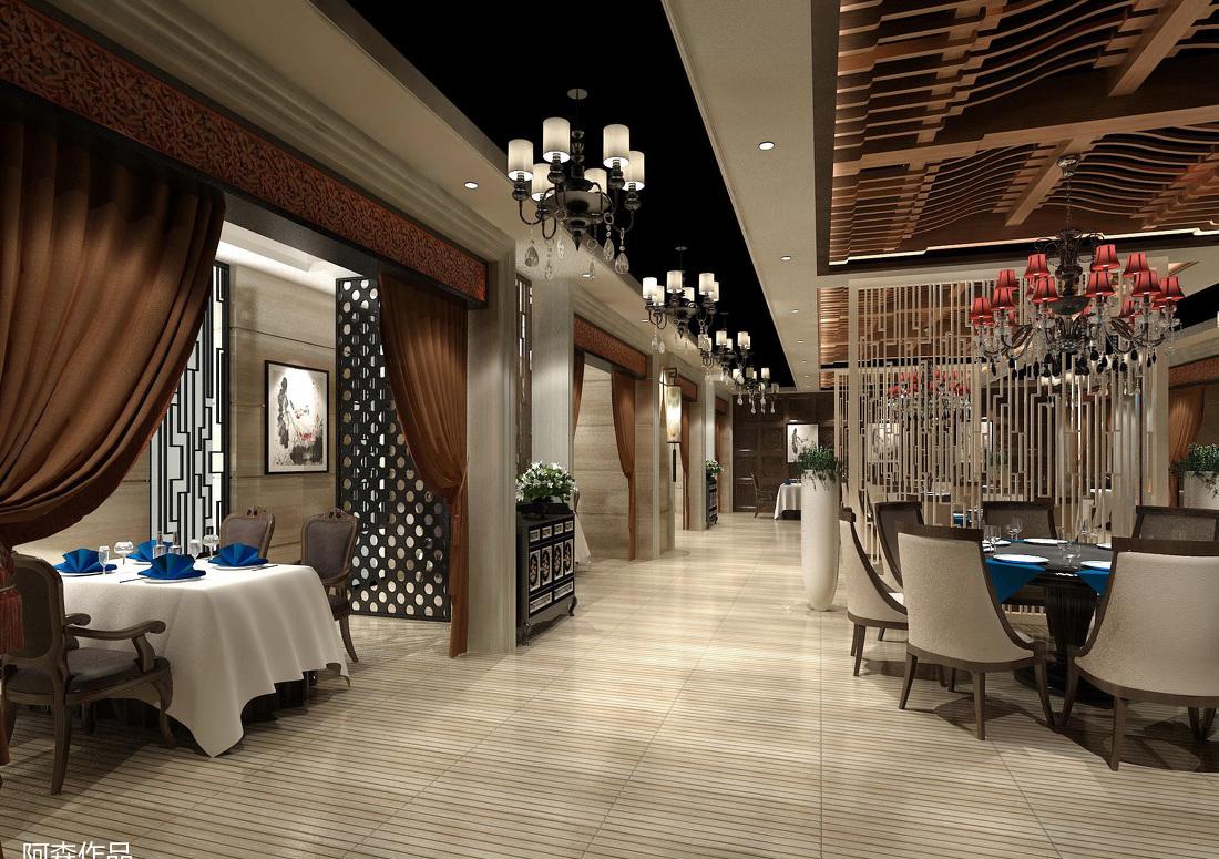 
阿森设计-紫檀食府 -4