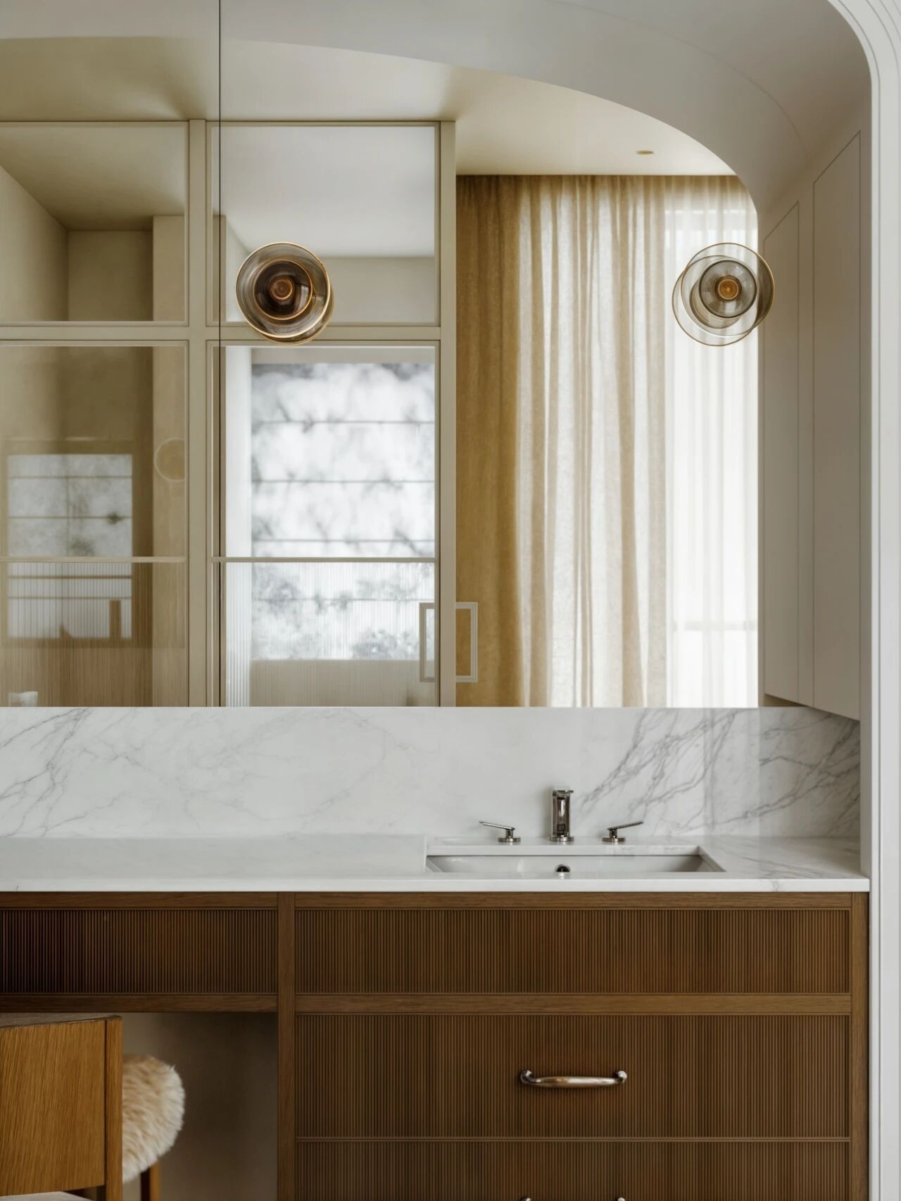 重庆紫檀庄园1300m²曲境别墅丨中国重庆丨美及空间设计-90