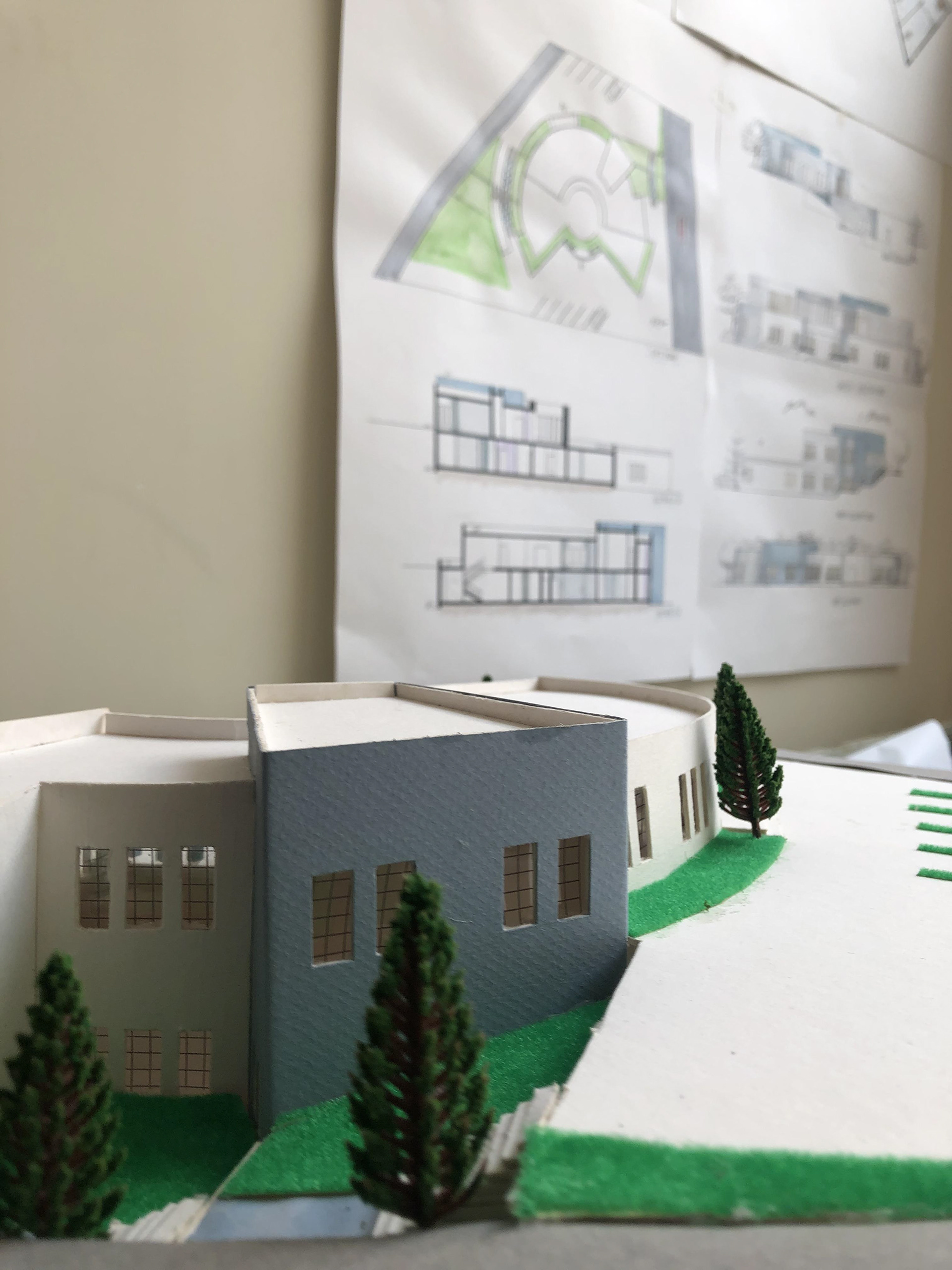 Clinic design - 2nd year, Hand drawings-5