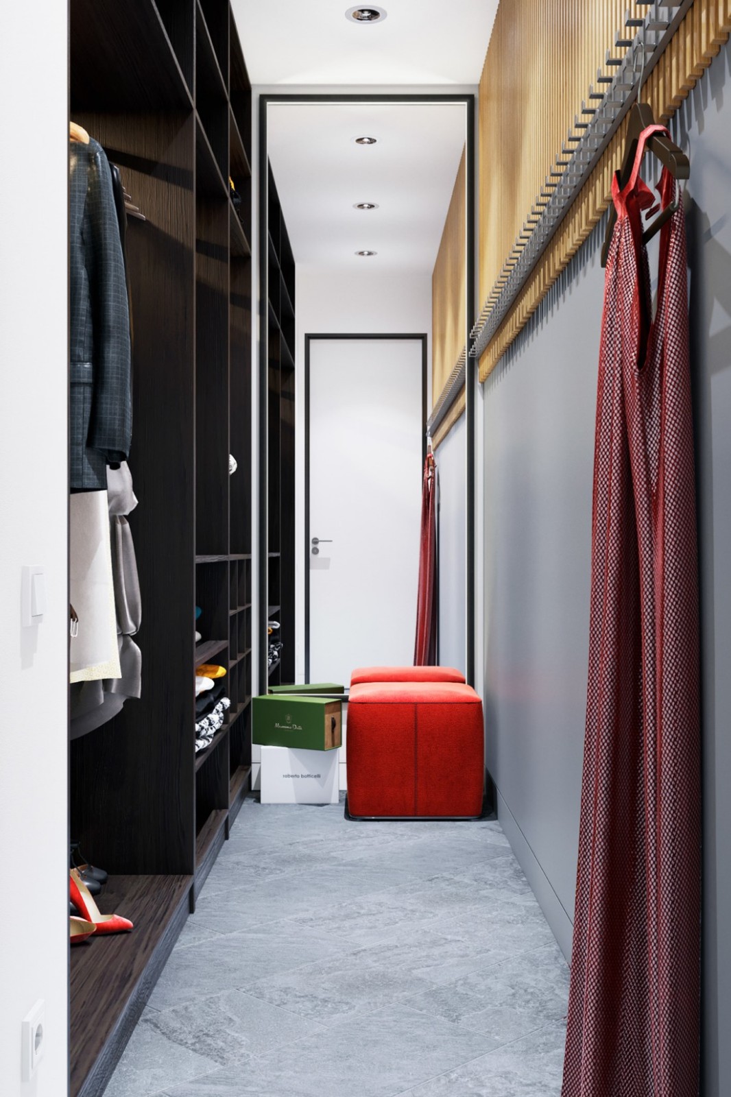 乌克兰 116㎡惊艳红色时尚美宅-18