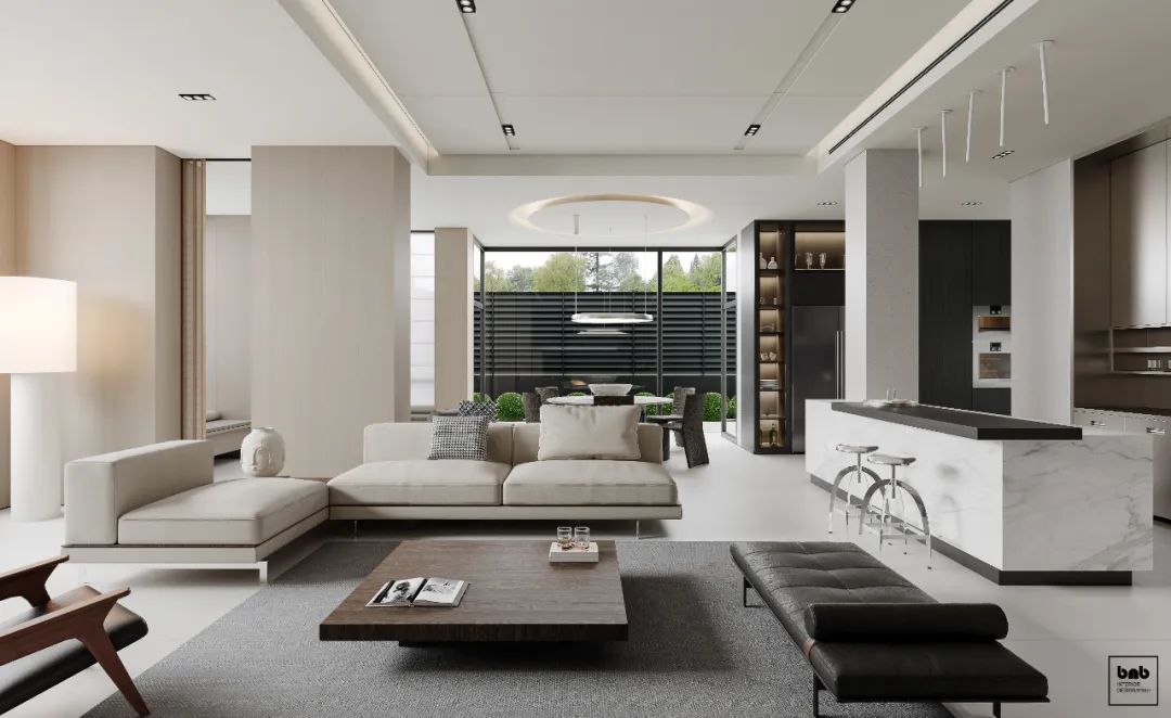 当代别墅空间设计丨本白设计-7