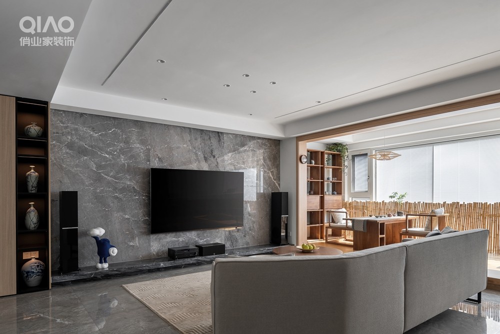 140㎡现代简约风装修案例丨中国重庆丨重庆俏业家装饰-25