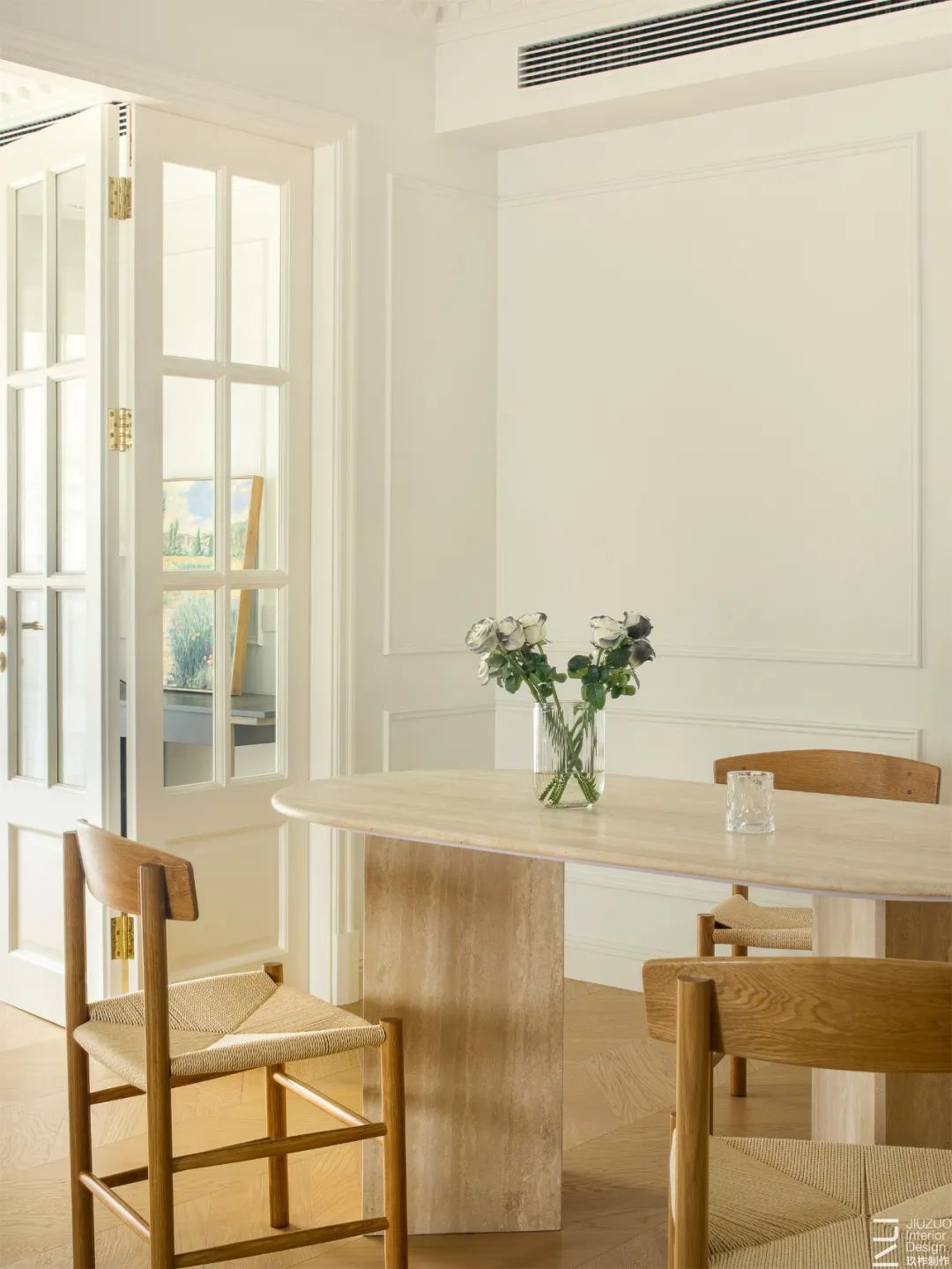 现代法式奶油风平层丨中国上海丨玖柞制作-43