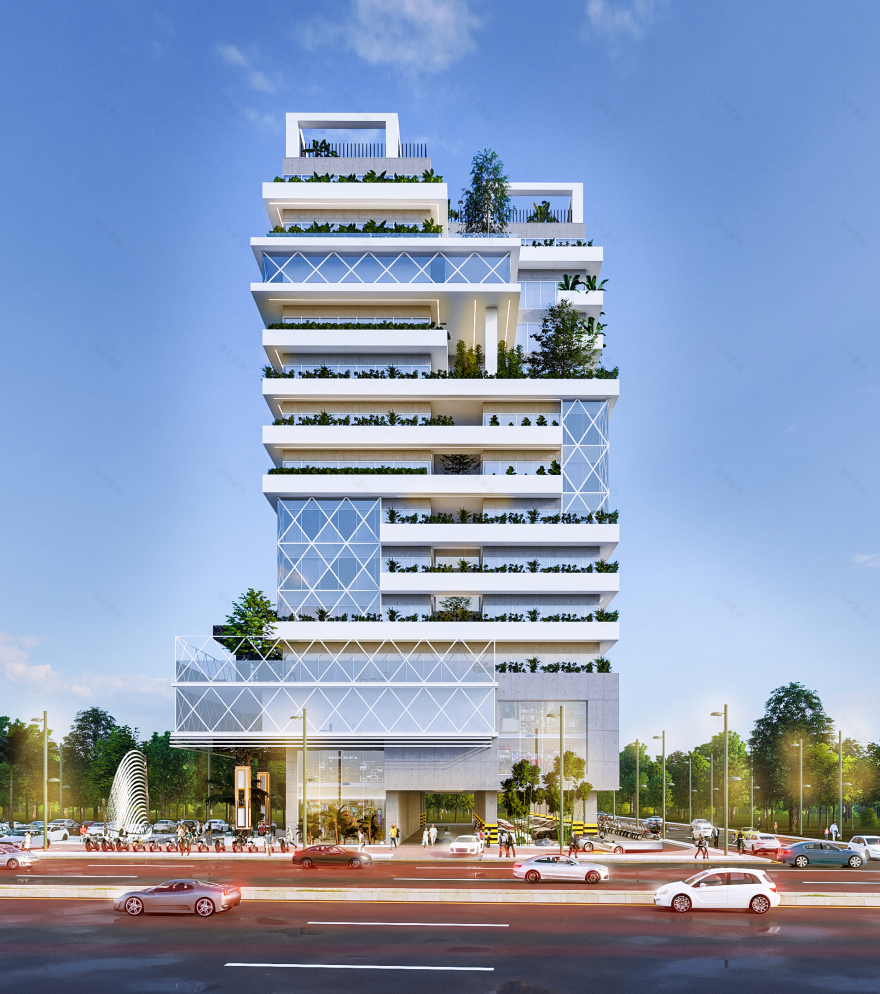 PMST混合用途中高层建筑外部设计-3