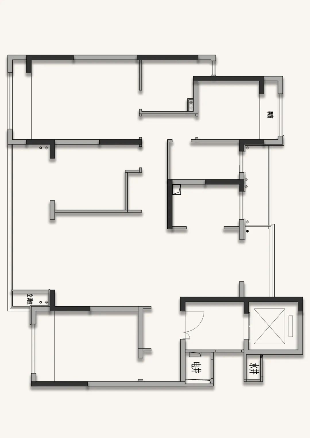 奶油色调的简约诗意空间丨中国常州丨象物设计-16