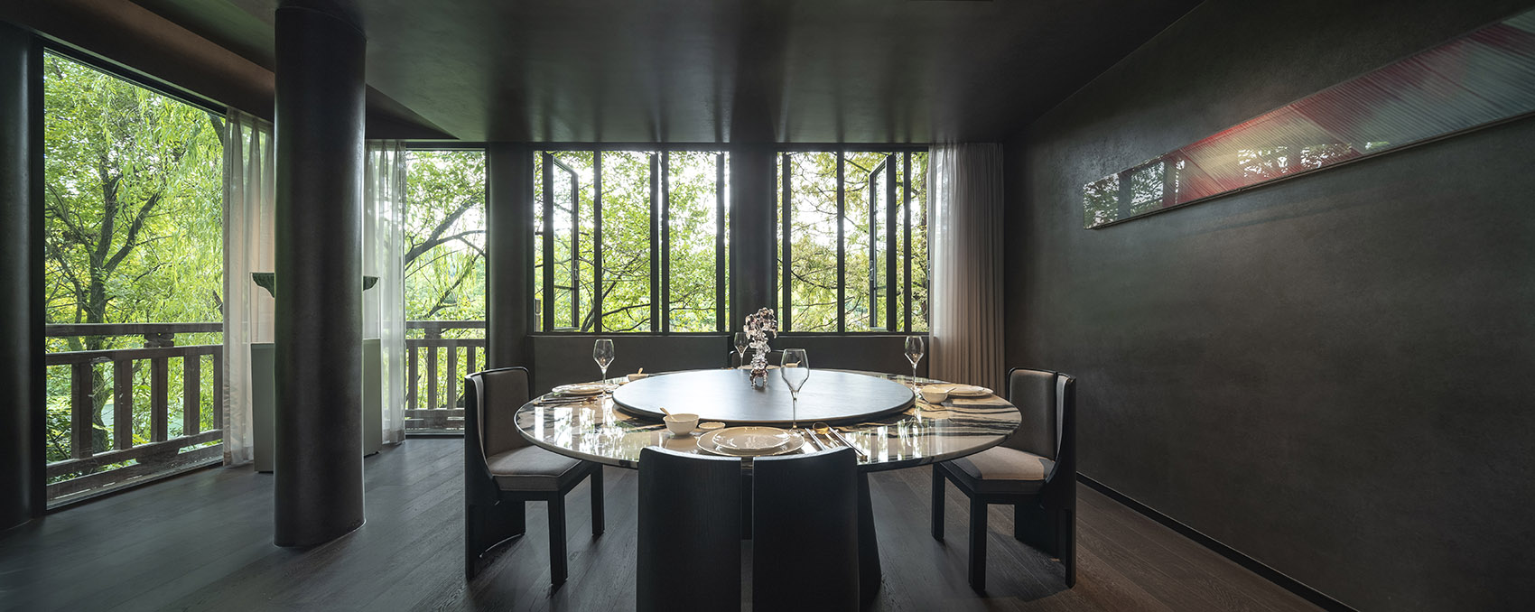 杭州秘·静–遇湖湾餐厅丨中国杭州丨慢珊瑚设计-35