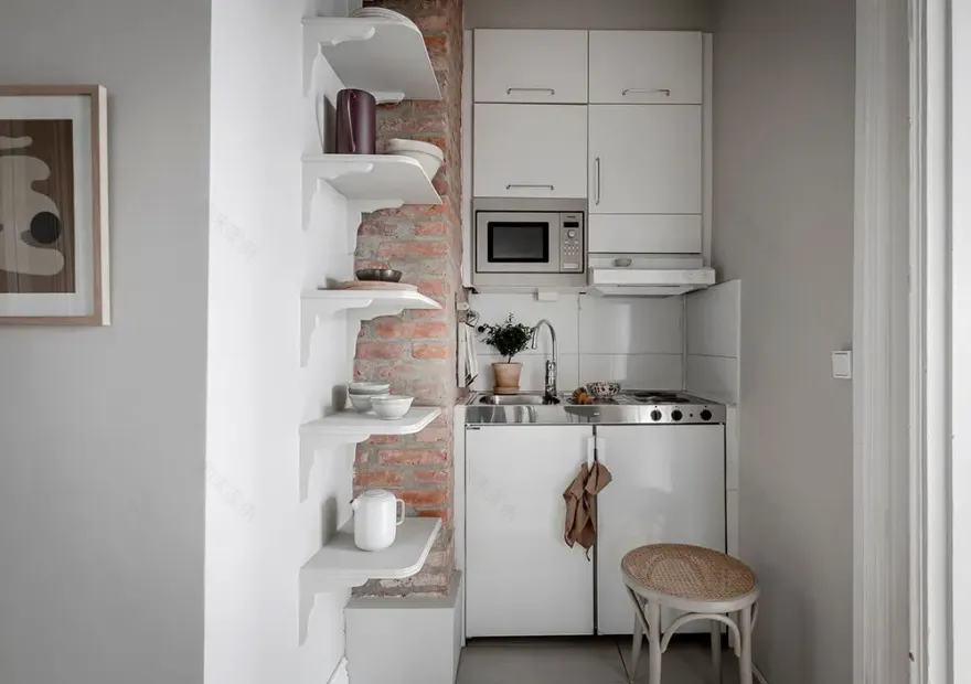 小空间大利用 | 镜子让公寓视觉翻倍-12