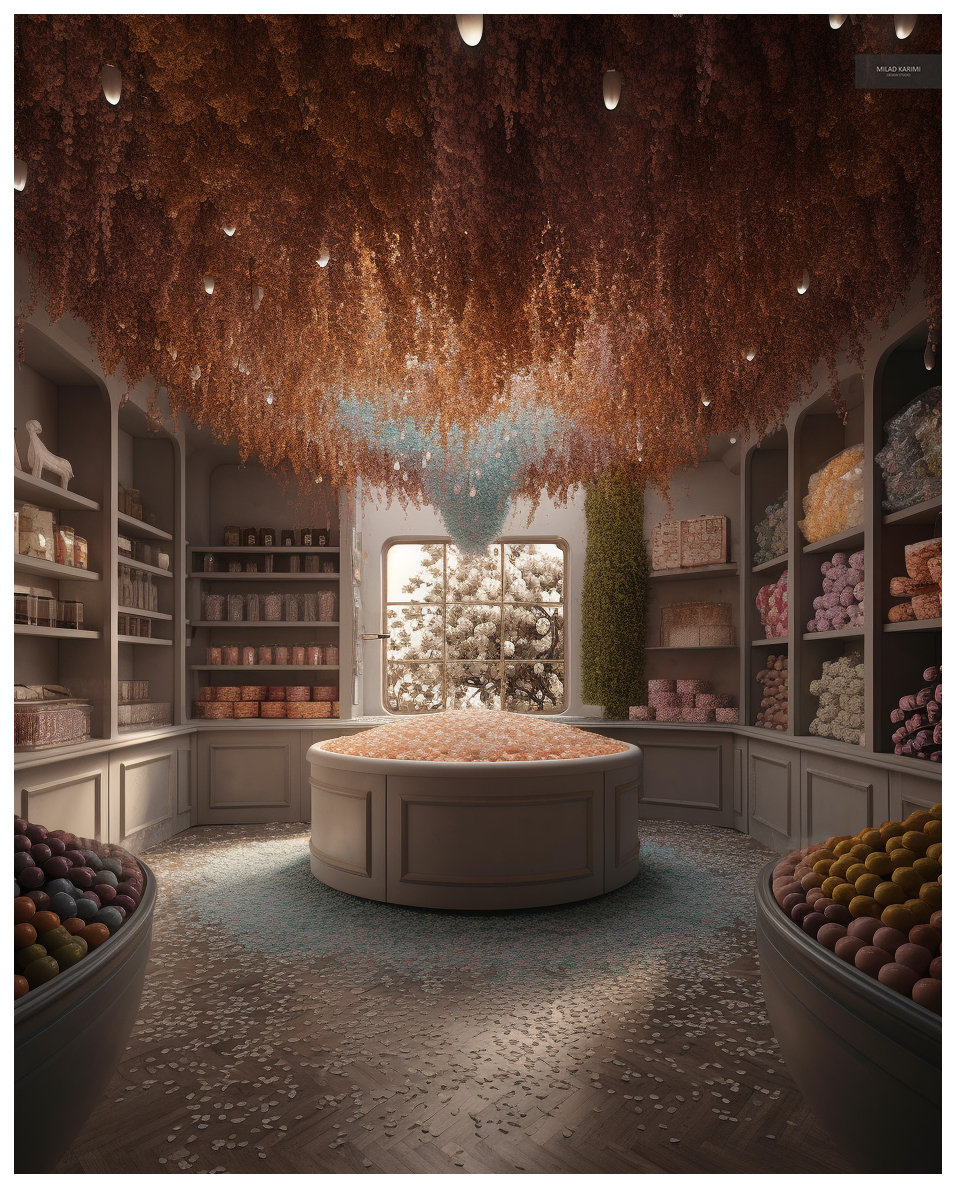 Candy shop interior design sketches-0