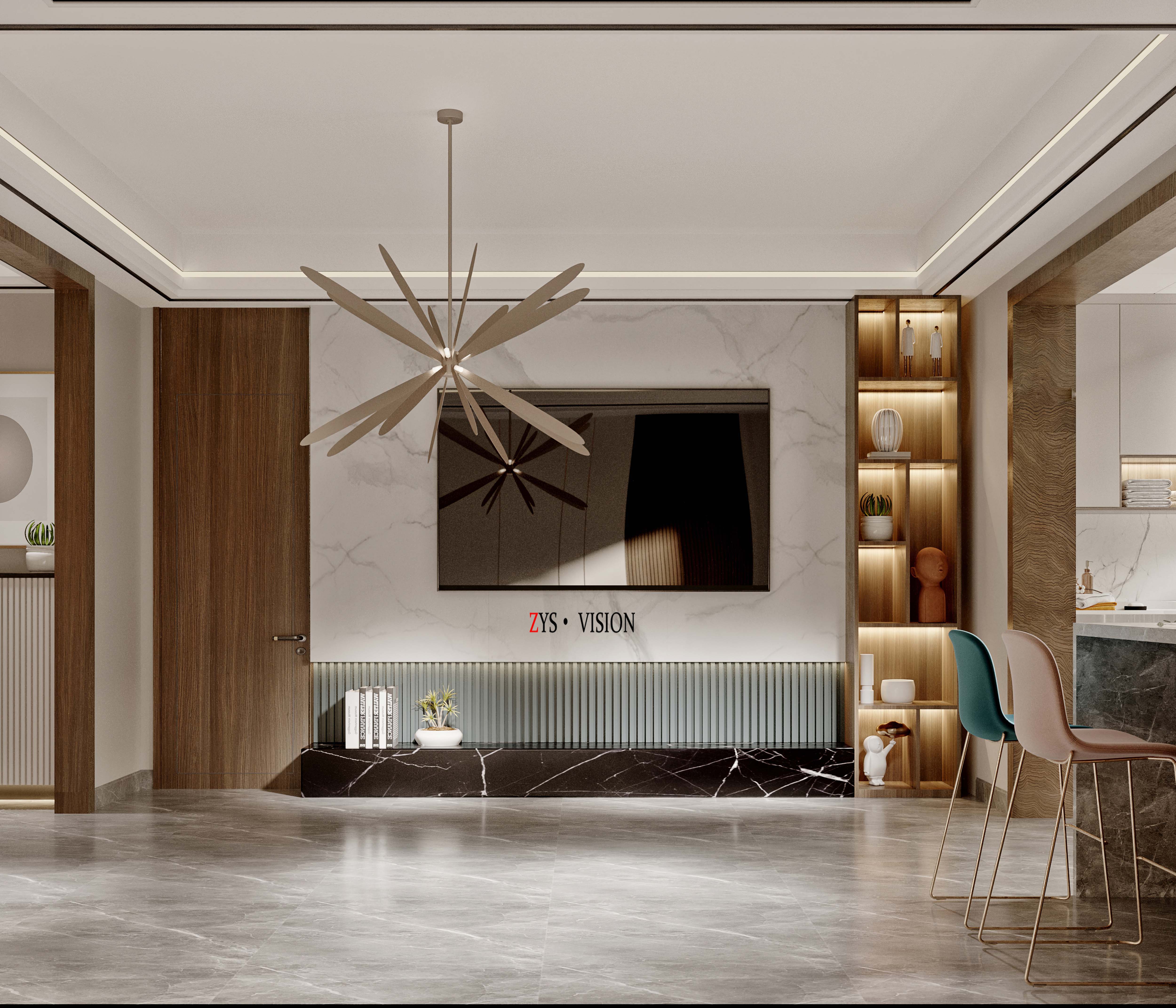 米安·chi 现代轻奢空间丨ZYS 室内设计研究室-8