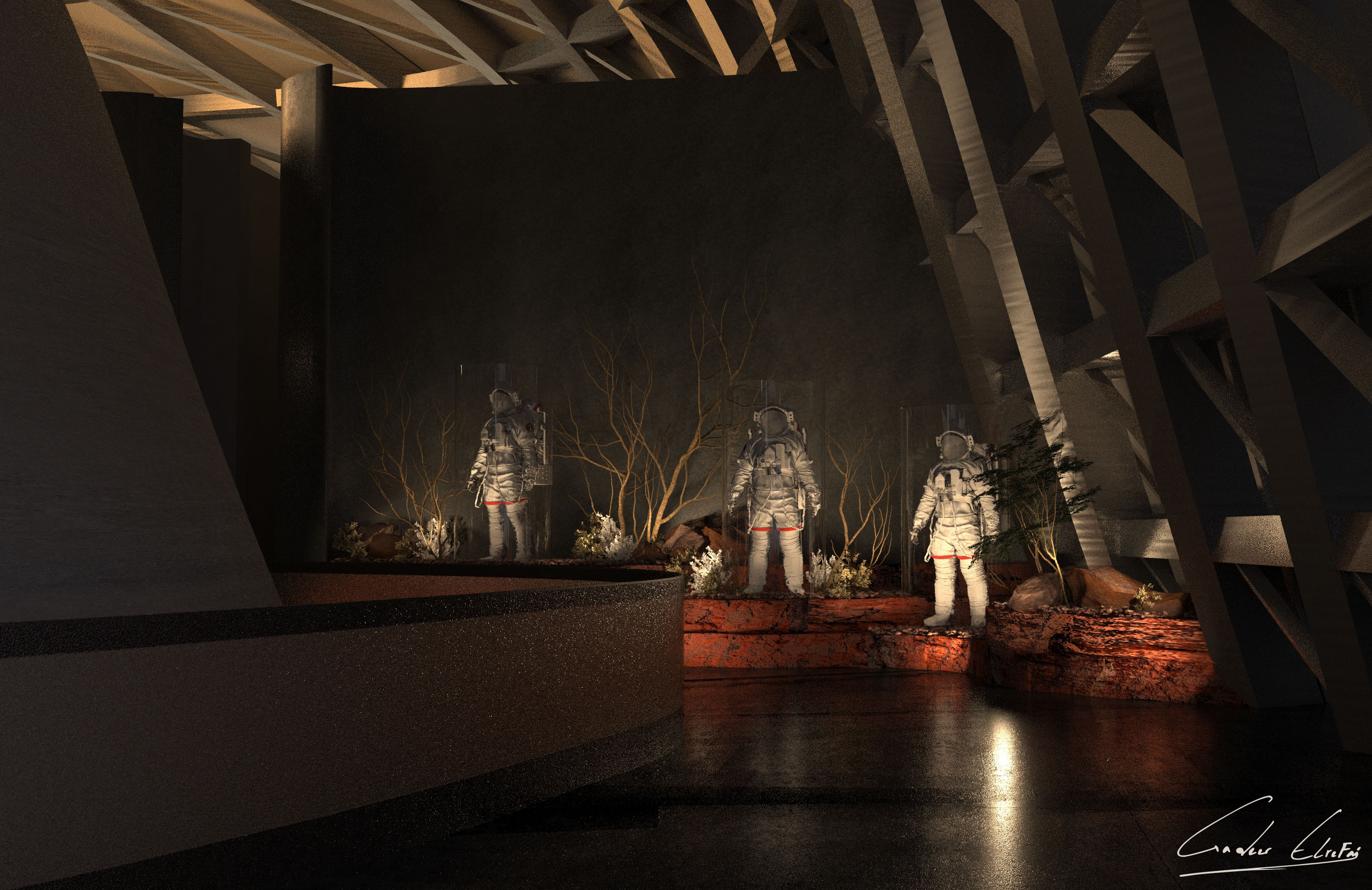 火星定居中心和展览丨埃及丨亚历山大大学室内建筑系-30