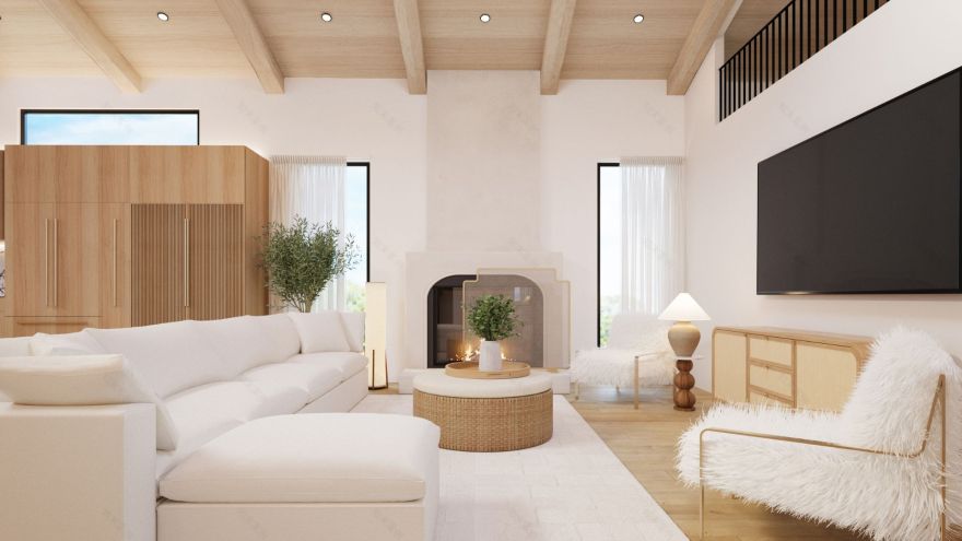 Soft Geometry House — Living, Dining & Kitchen-19