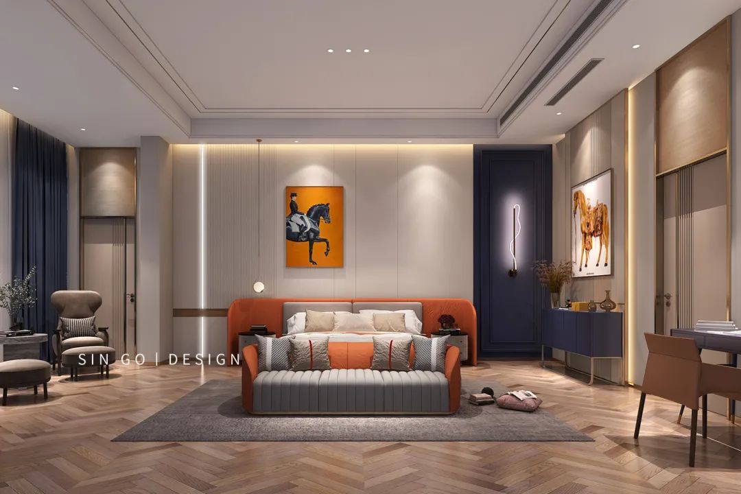 上海御湖香水湾轻奢别墅设计丨中国上海丨星杰国际设计-54