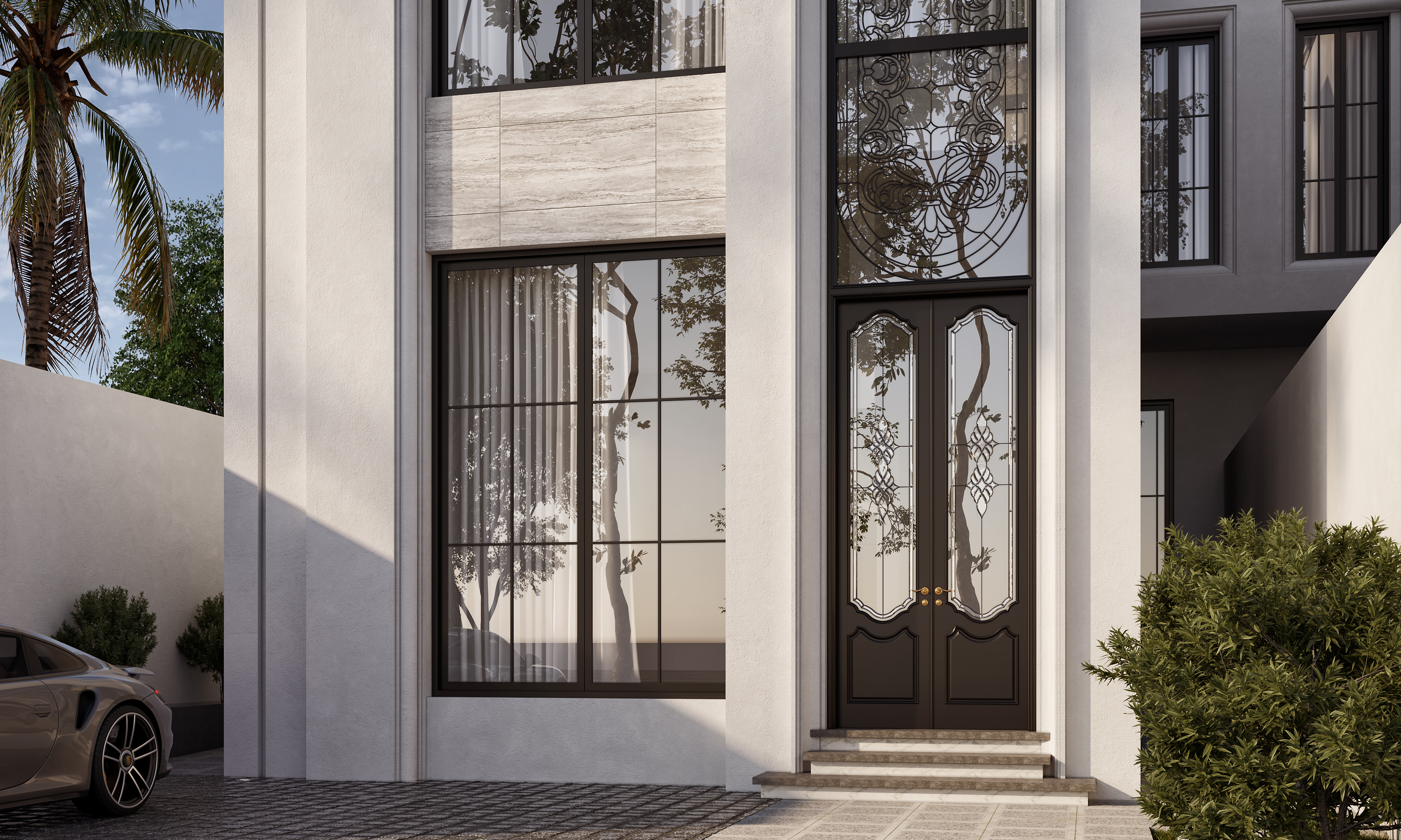 Neo Classic Twin House in KSA-10