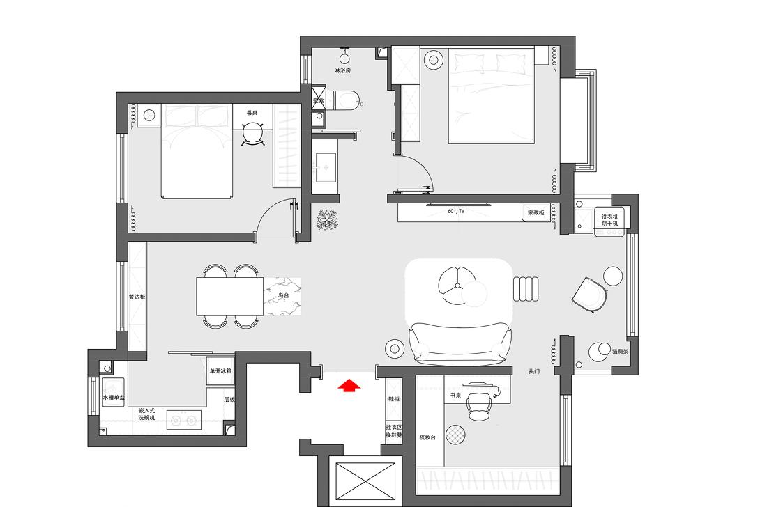 奶油法式浪漫之家-51