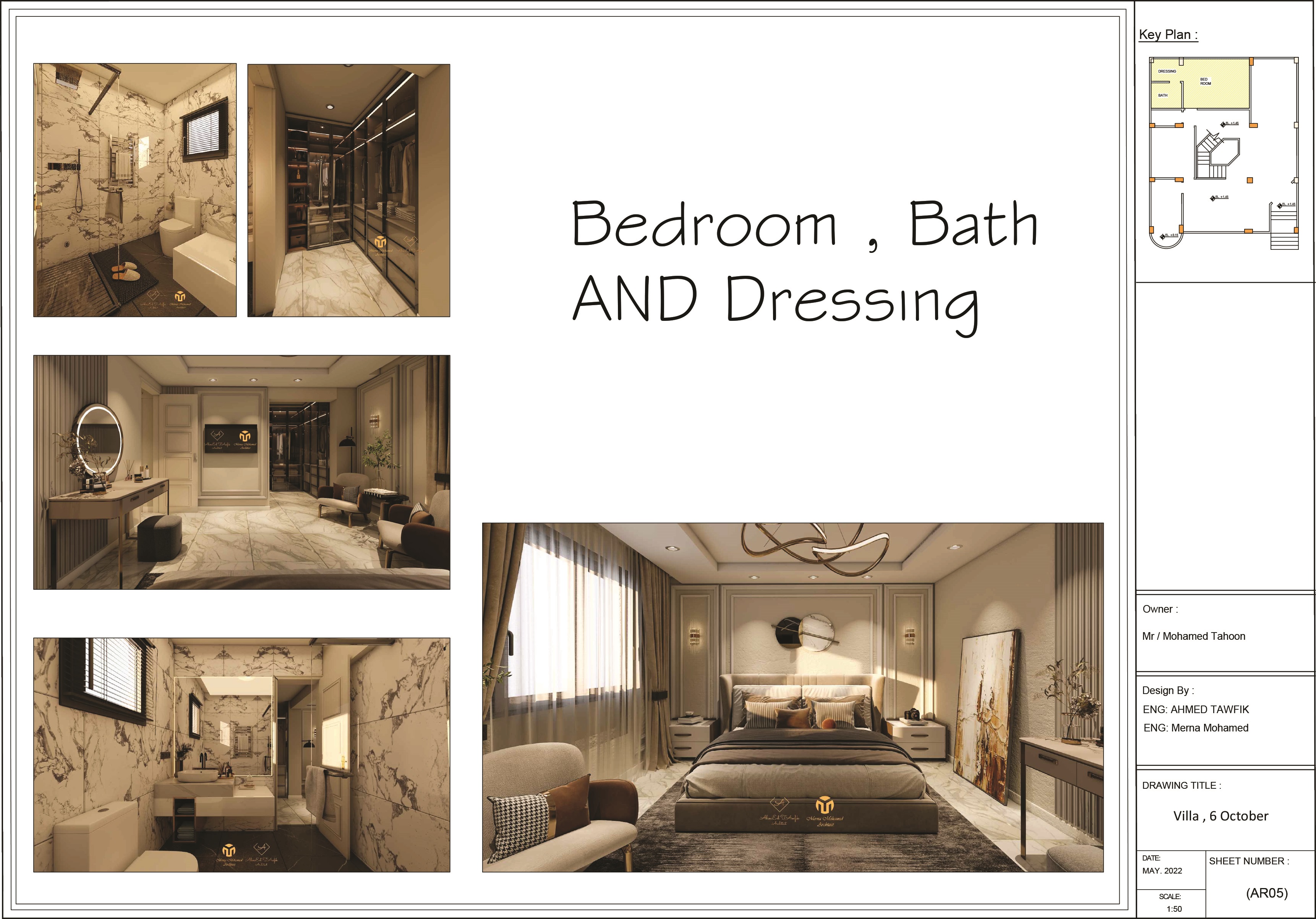 Shopdrawing For duplex villa , 6 october-4