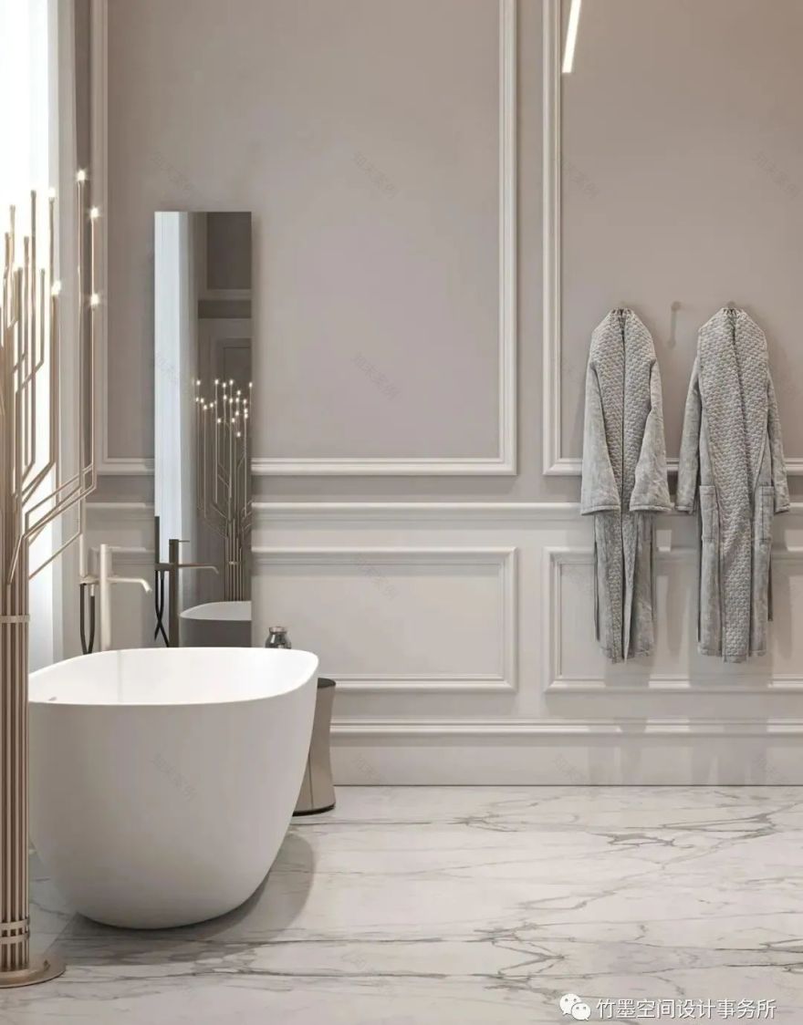 法式轻奢之美·竹墨空间设计事务所 200㎡艺术住宅-33