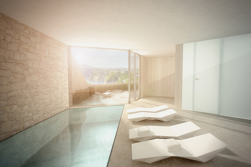 俯瞰地中海的不规则Cala Ambolo住宅-7