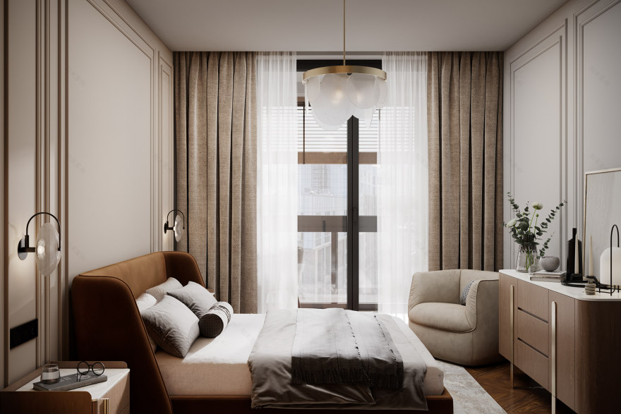 ЖК "RiverSky" 三室公寓可视化项目丨俄罗斯莫斯科-17