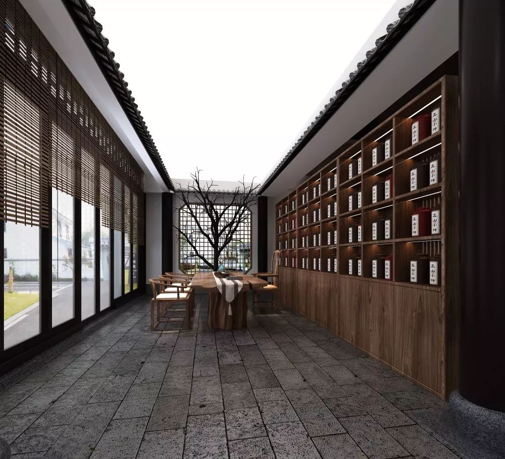 壹木装饰丨中匠茶叶 | 宁静茶香,上下杭间的雅致空间-15
