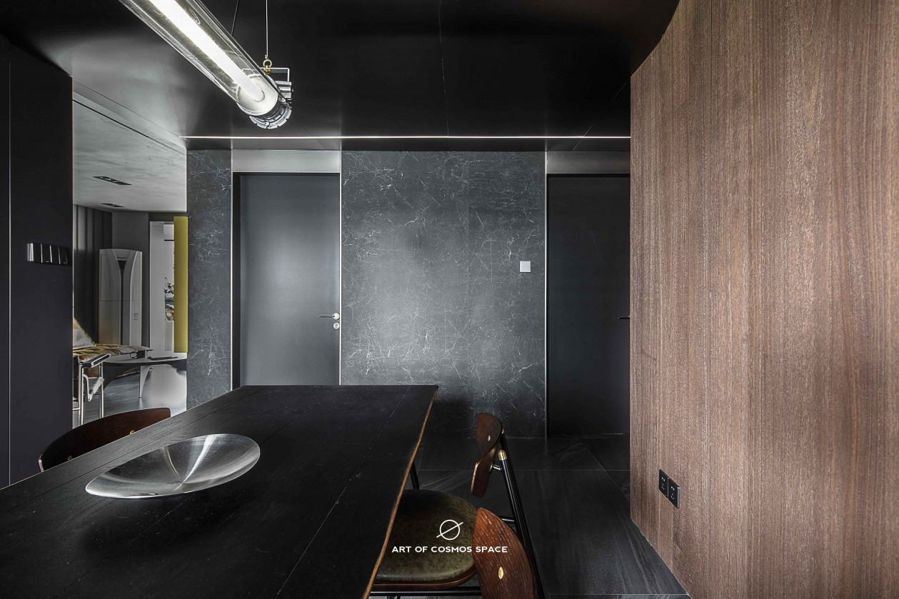 暗黑系住宅-低空飞行 | 宇宙空间设计-15