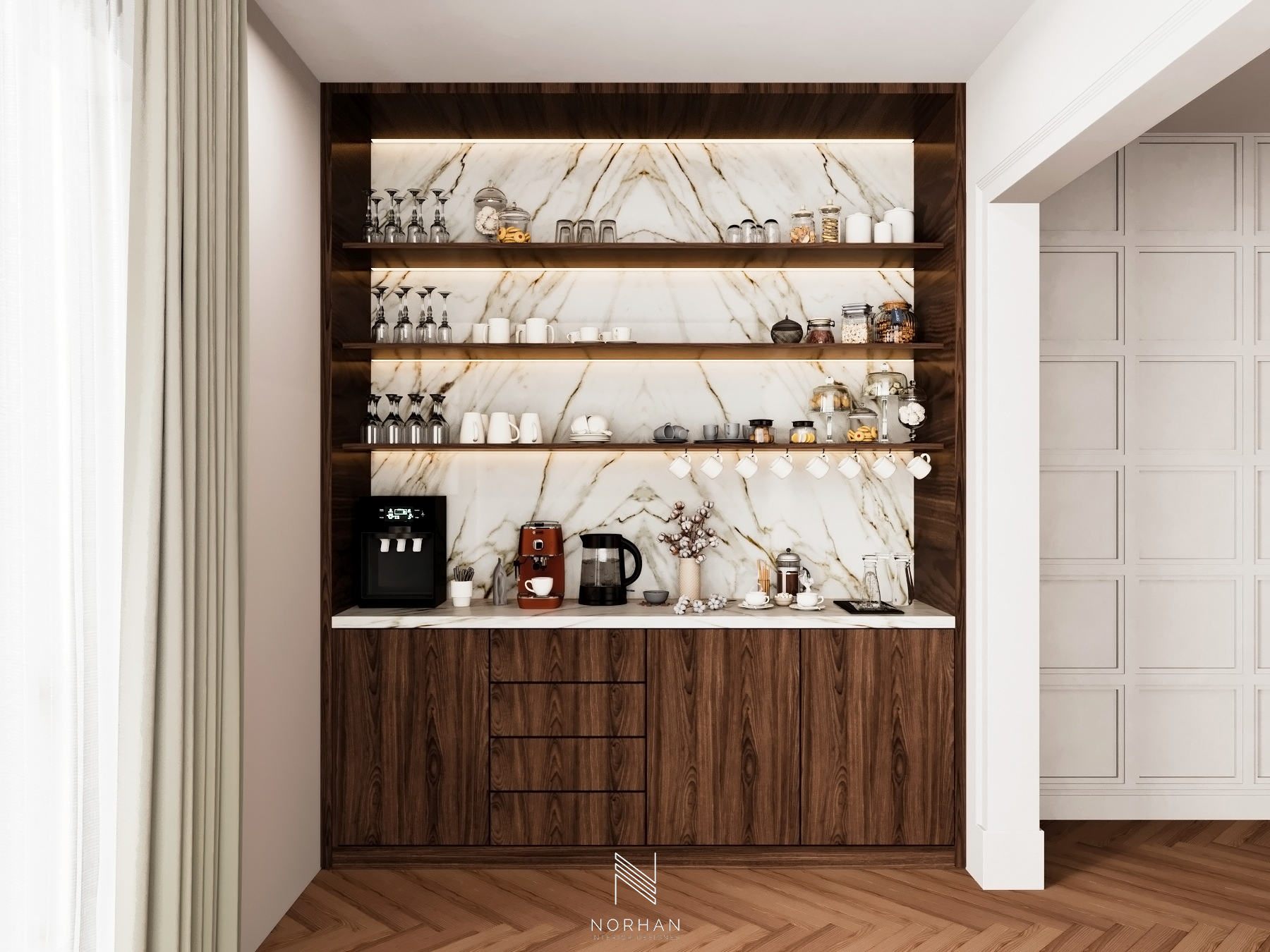 现代小厨房设计丨沙特阿拉伯丨Norhan NM-5