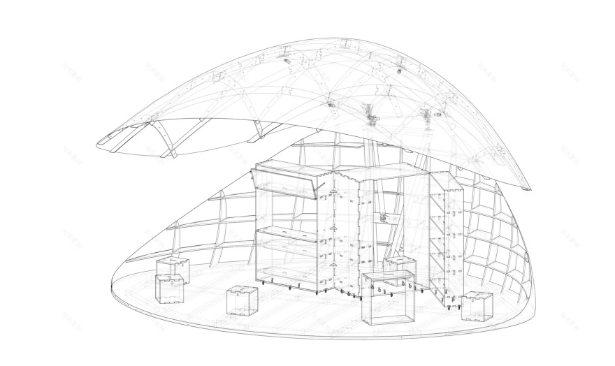 Shell Book Pavilion / LUO studio-51