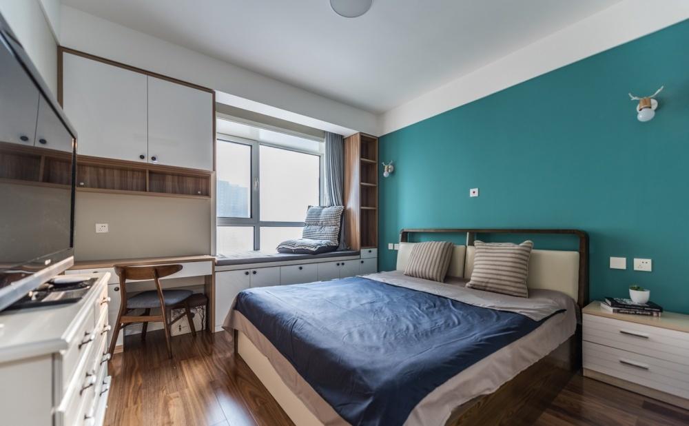 北欧混搭风 134㎡三居室,收纳与美观兼具-23