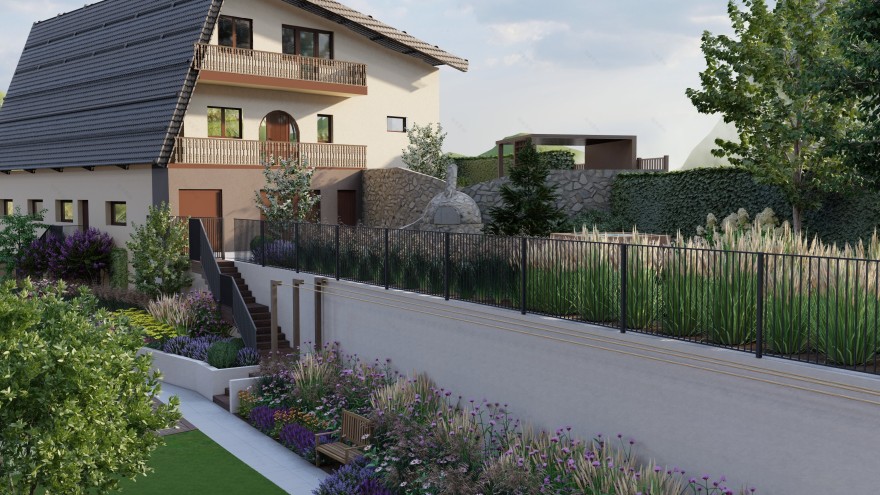 Kasina Wielka 两层花园设计-2