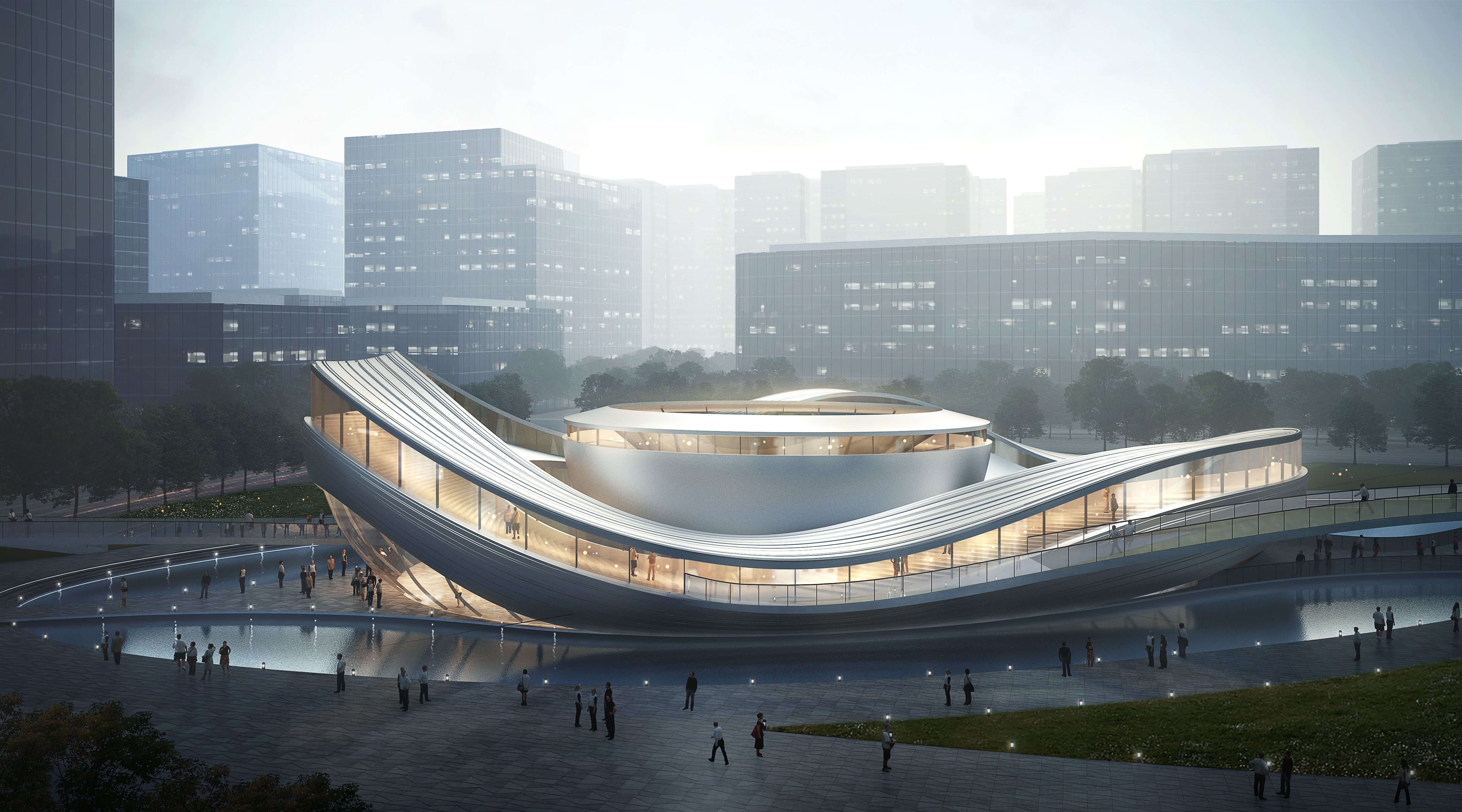 四川国际创新设计公园社区中心·能量碗 · BEHIVE Architects-14