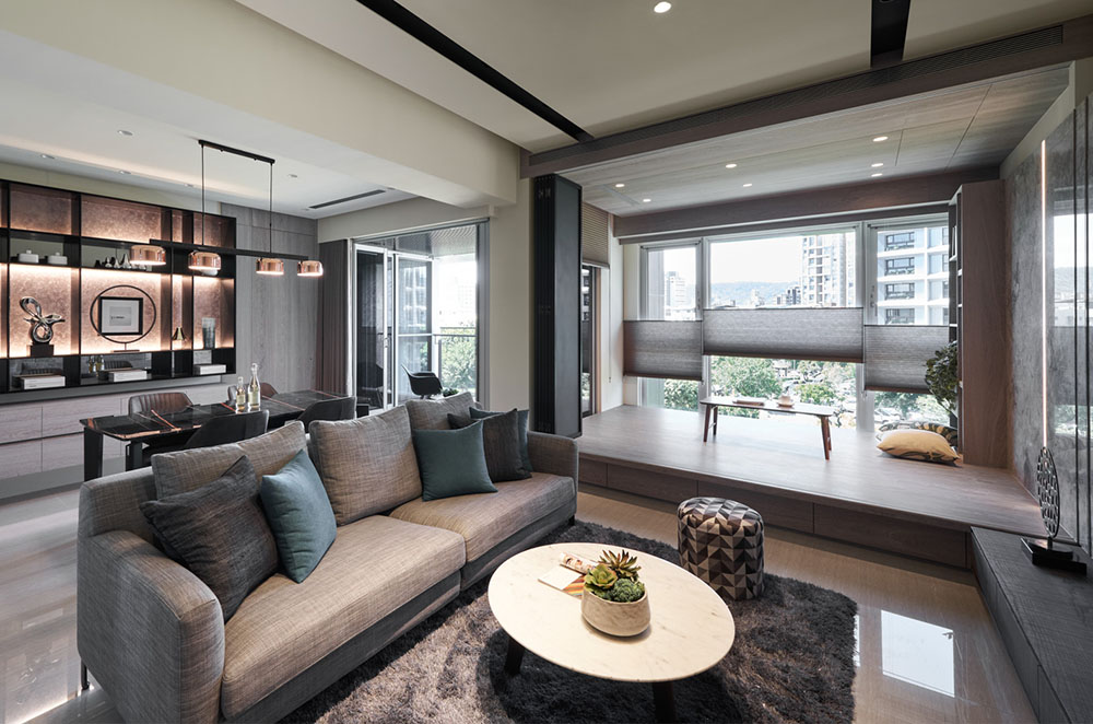 绿装修复合空间,自然日光与木纹元素共筑舒适居家氛围-1