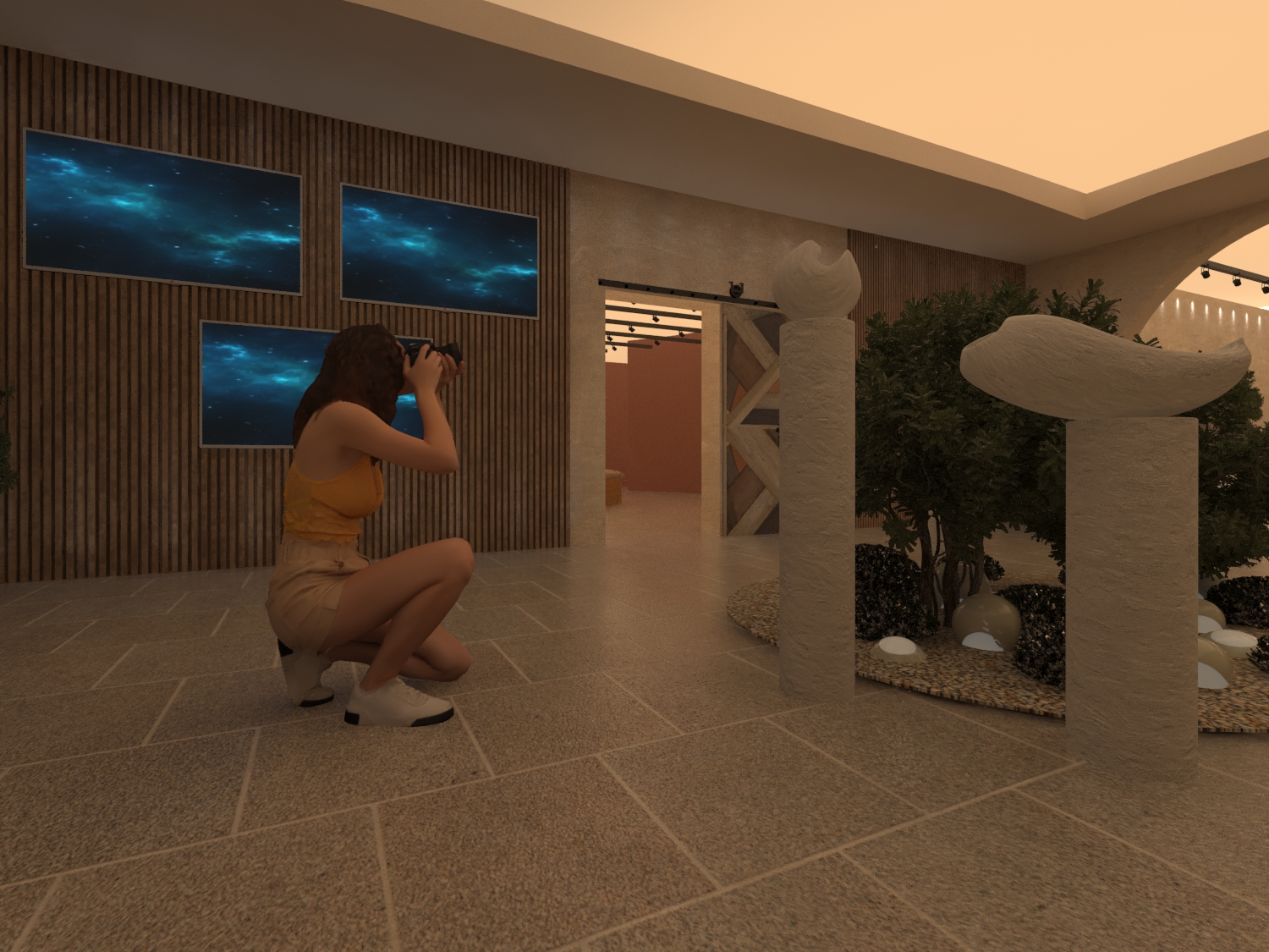 大学入学大厅设计-11