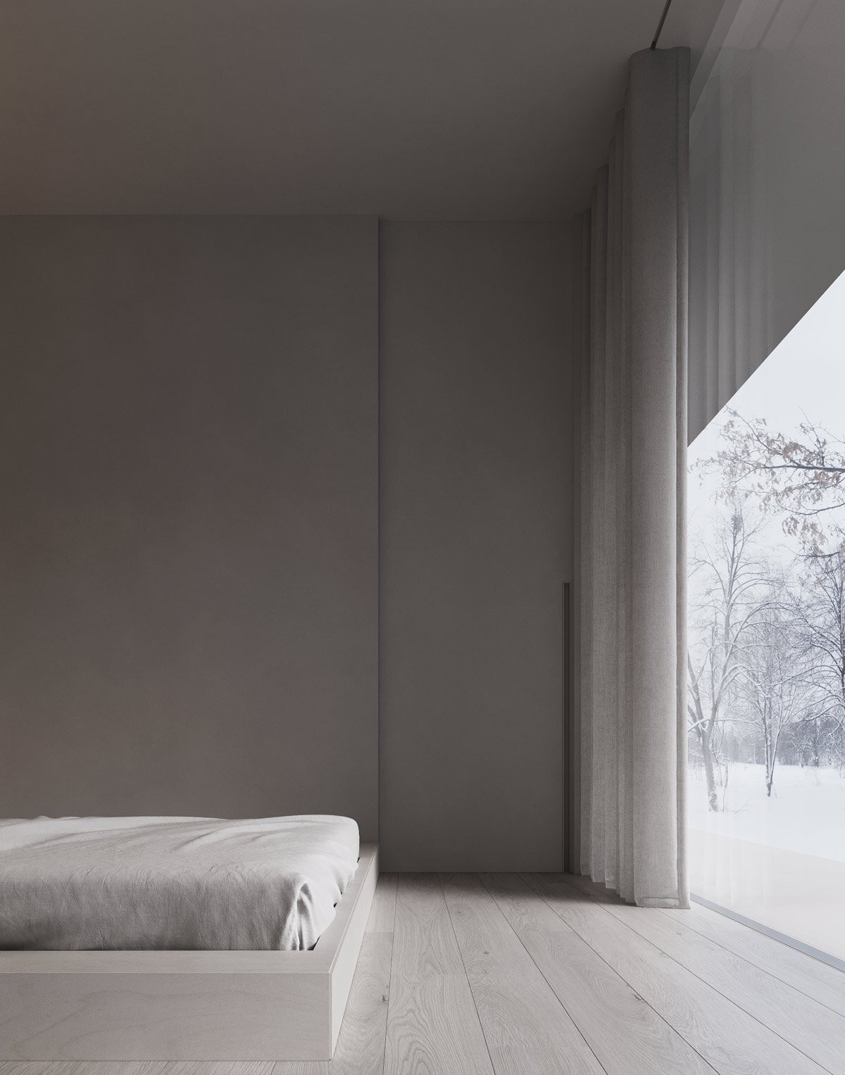 158㎡极简风住宅设计 满满的高级感-13