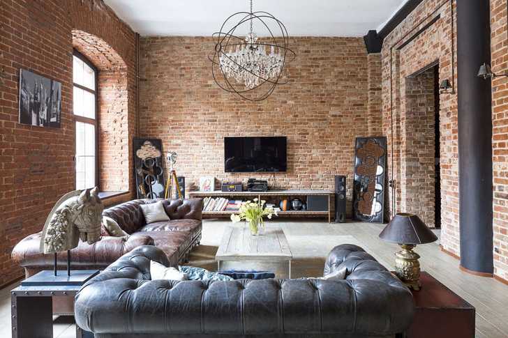 莫斯科独特红砖公寓，工业风格 loft 设计引人瞩目-5