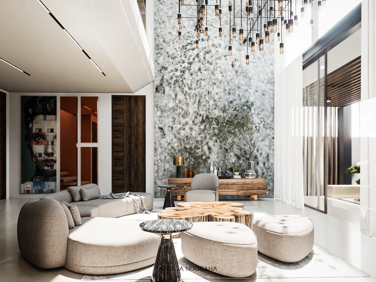 现代客厅别墅设计-3