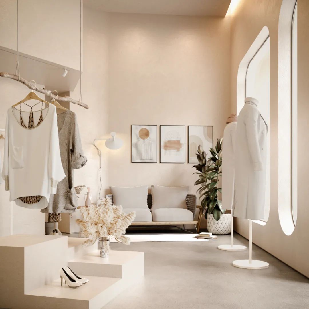 高颜值INS风女装店设计丨中国长沙丨周笙笙全案设计工作室-13