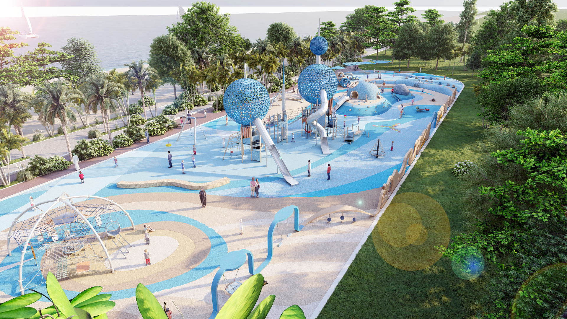 Liner Park Kuwait Architecture playground-4