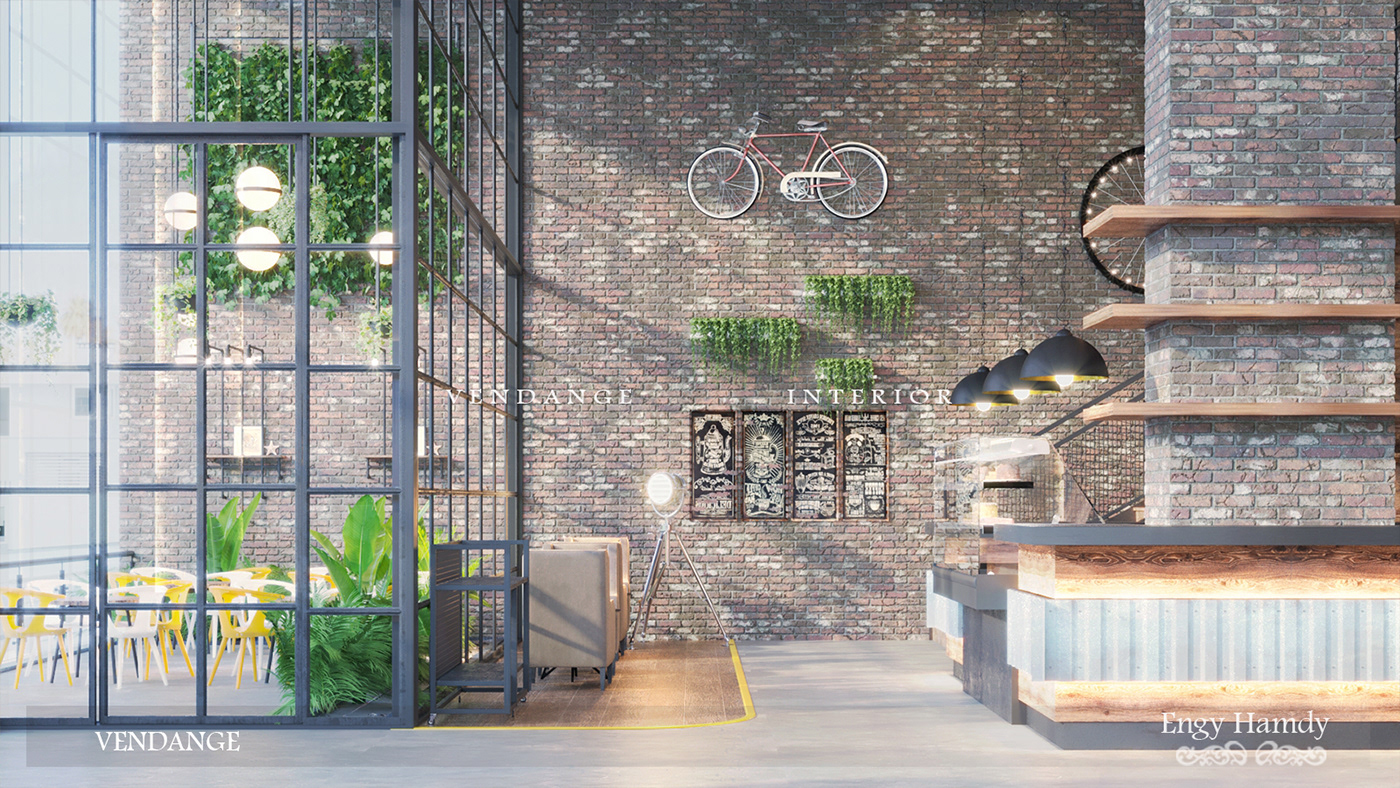 Anastasiya Gushchina丨咖啡店丨Industrial Cafe Design at Saudi Arabia-4