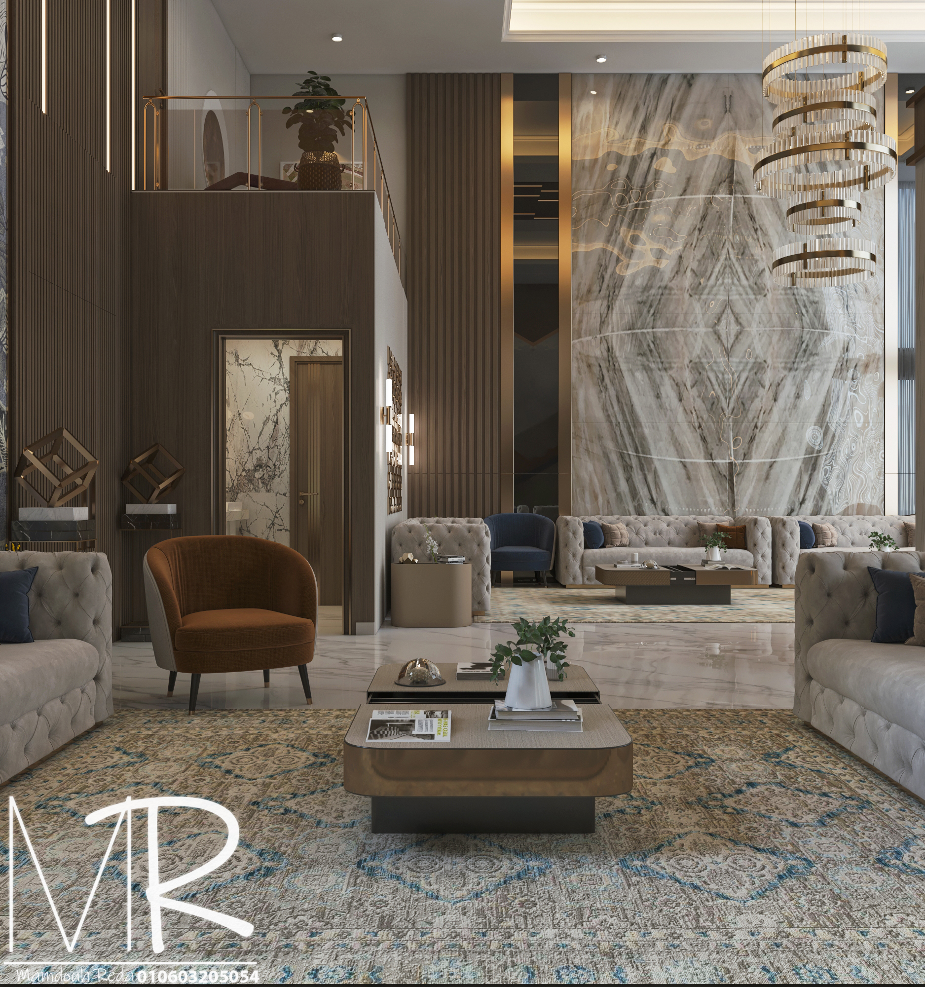 现代接待厅室内设计-10