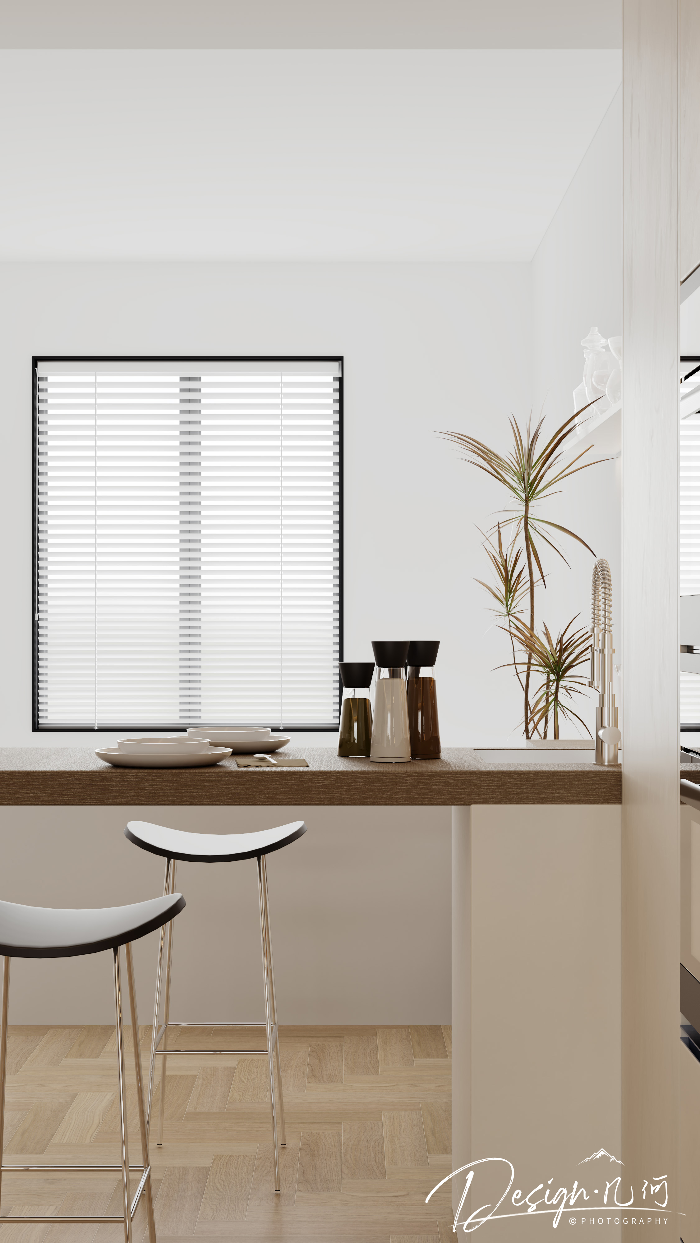 几何空间视觉表现 | 绿地内森庄园现代客餐厅-21