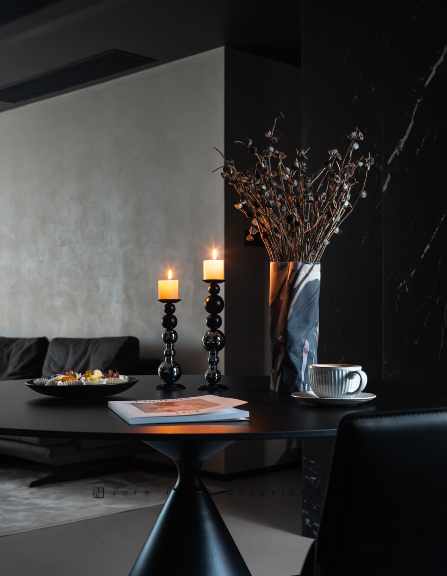 经典黑白灰住宅设计-14