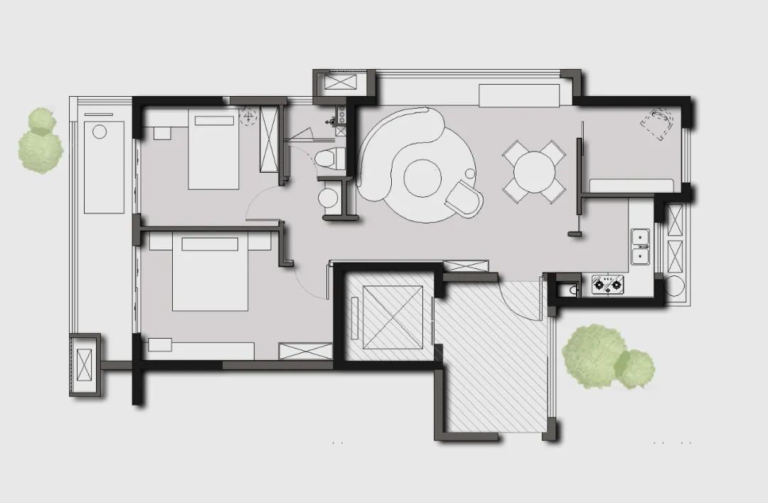 湖上云庭奶油系侘寂风样板间丨中国嘉兴丨深圳市伊派室内设计有限公司-67